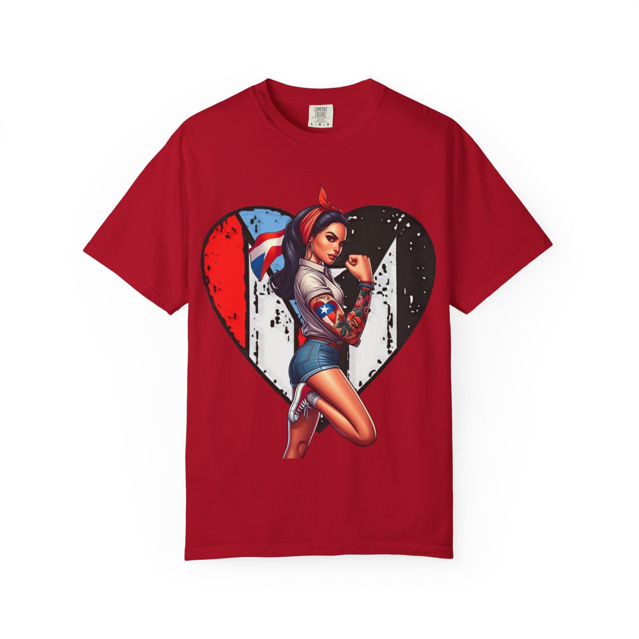 Puerto Rico Mi Amor Journal of Heritage & Heart Unisex Garment - Dyed T-shirt - Metamorphosis Creations