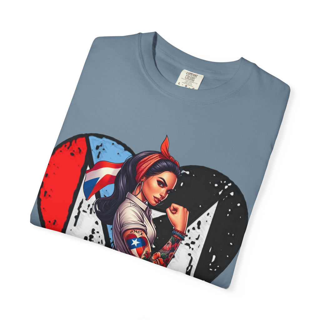 Puerto Rico Mi Amor Journal of Heritage & Heart Unisex Garment - Dyed T-shirt - Metamorphosis Creations