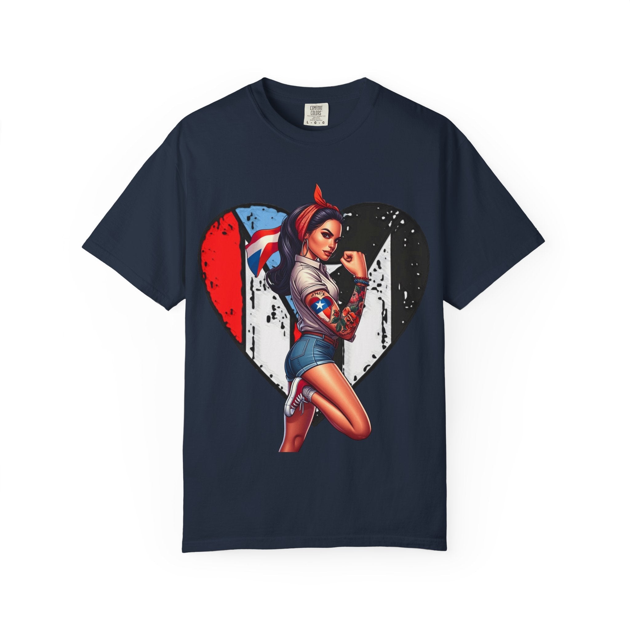 Puerto Rico Mi Amor Journal of Heritage & Heart Unisex Garment - Dyed T-shirt - Metamorphosis Creations