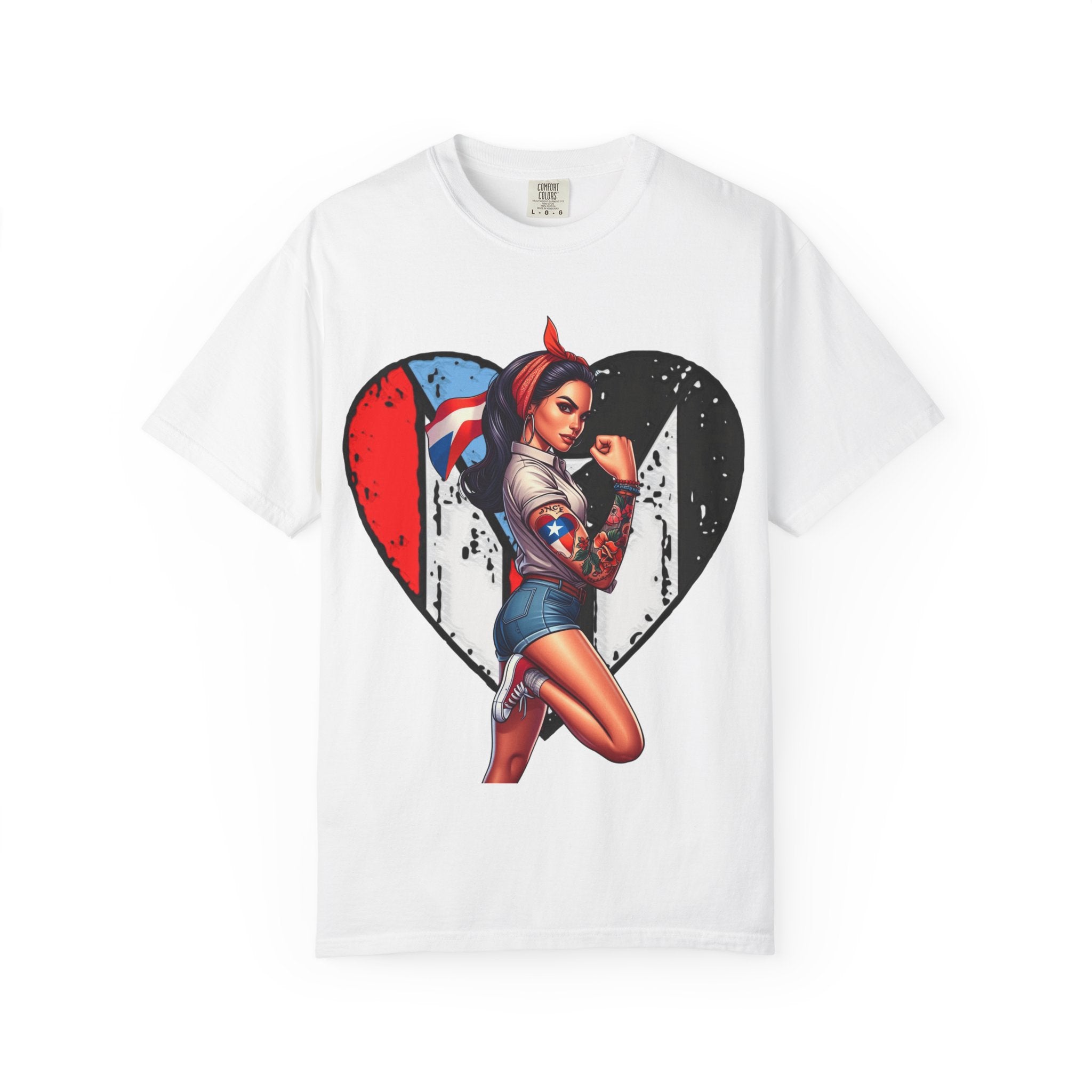 Puerto Rico Mi Amor Journal of Heritage & Heart Unisex Garment - Dyed T-shirt - Metamorphosis Creations