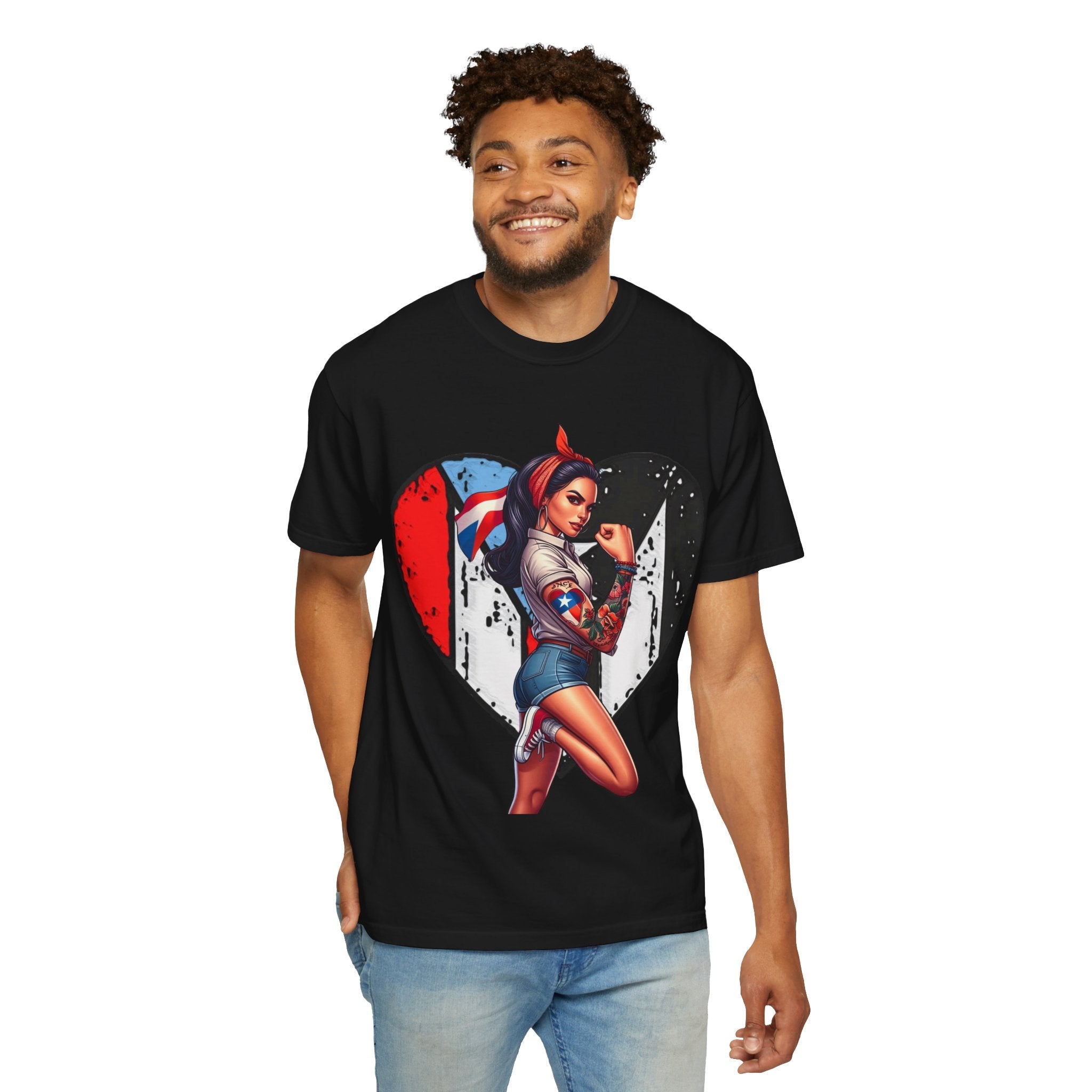 Puerto Rico Mi Amor Journal of Heritage & Heart Unisex Garment - Dyed T-shirt - Metamorphosis Creations