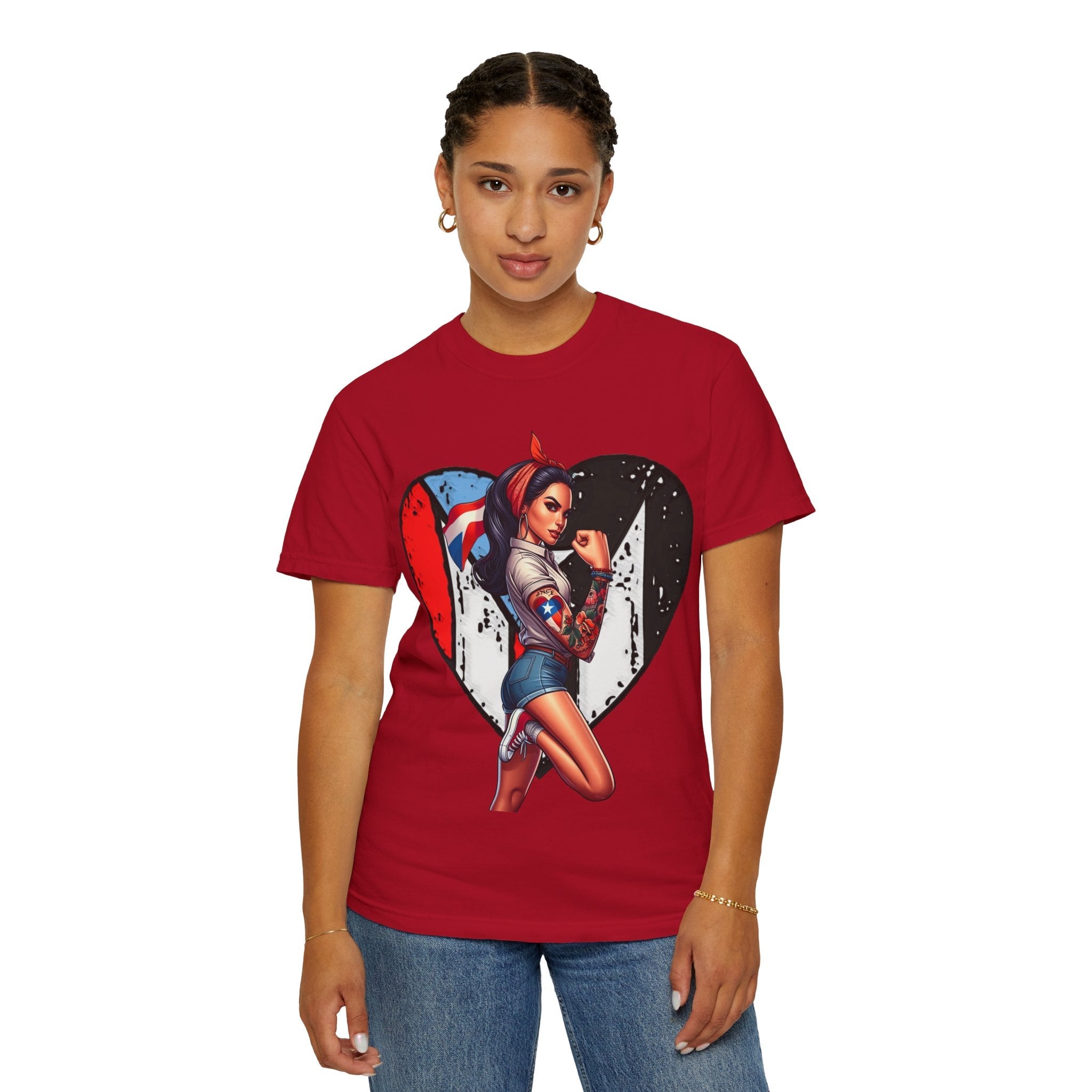 Puerto Rico Mi Amor Journal of Heritage & Heart Unisex Garment - Dyed T-shirt - Metamorphosis Creations