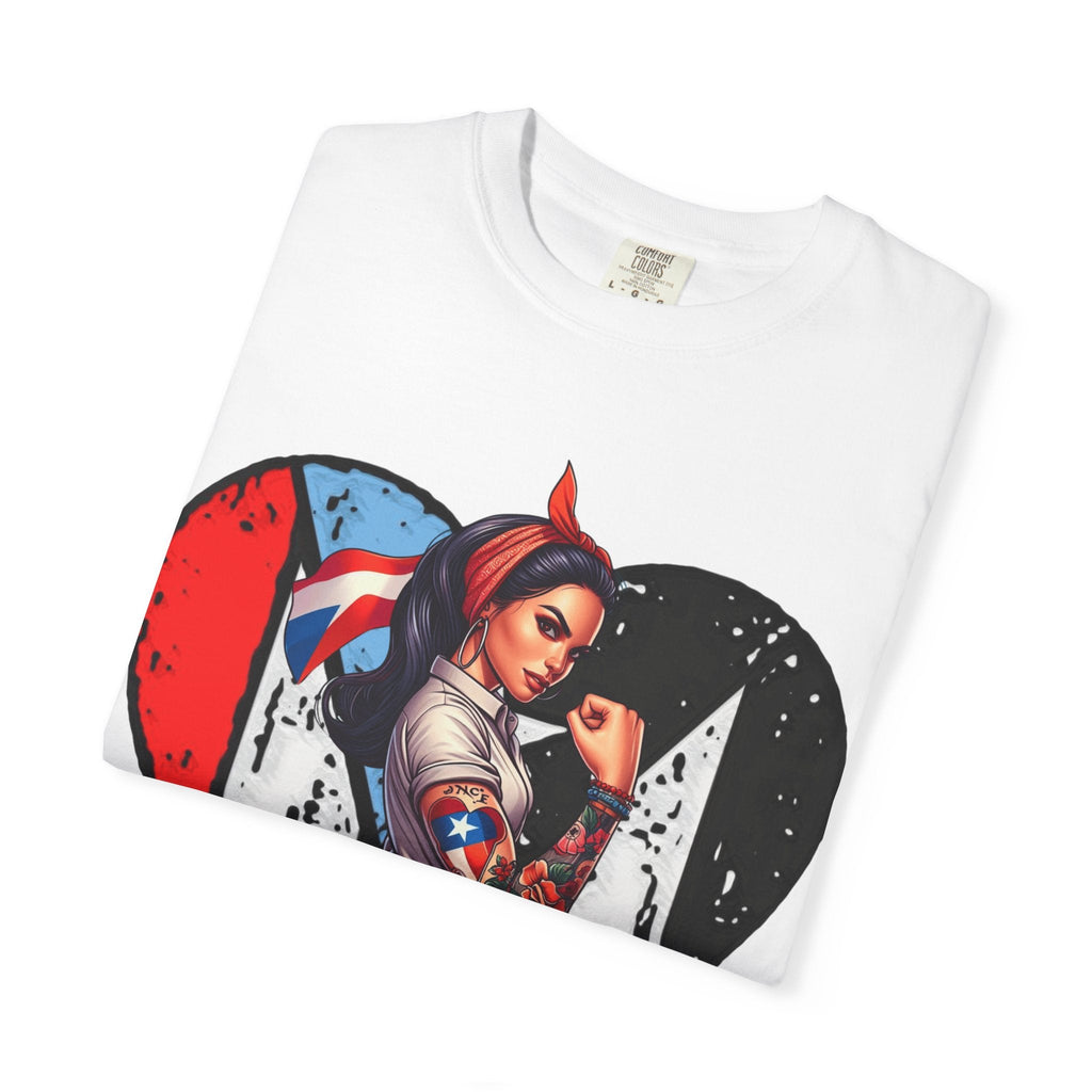 Puerto Rico Mi Amor Journal of Heritage & Heart Unisex Garment - Dyed T-shirt - Metamorphosis Creations