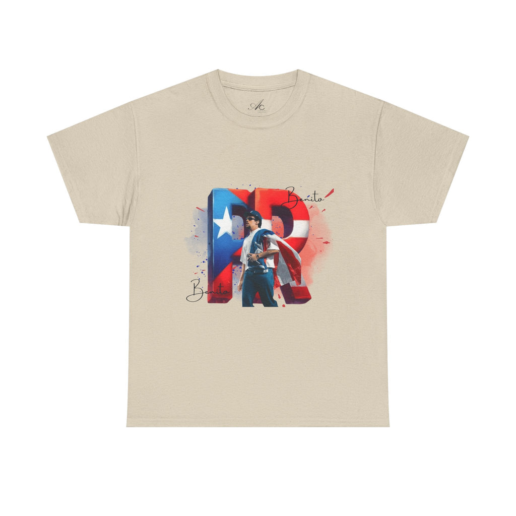Puerto Rico Pride Collection Benito Pride Unisex Heavy Cotton Tee, Casual Wear, Gift Idea, Independence Day, Festival Outfit, Everyday Comfort - Metamorphosis Creations