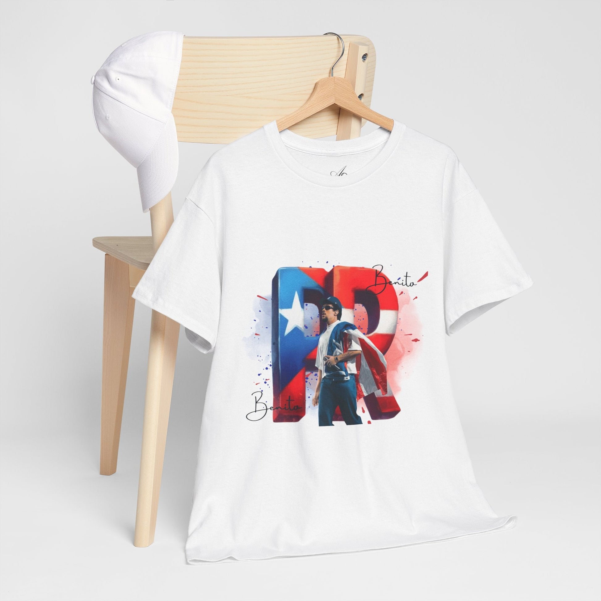 Puerto Rico Pride Collection Benito Pride Unisex Heavy Cotton Tee, Casual Wear, Gift Idea, Independence Day, Festival Outfit, Everyday Comfort - Metamorphosis Creations