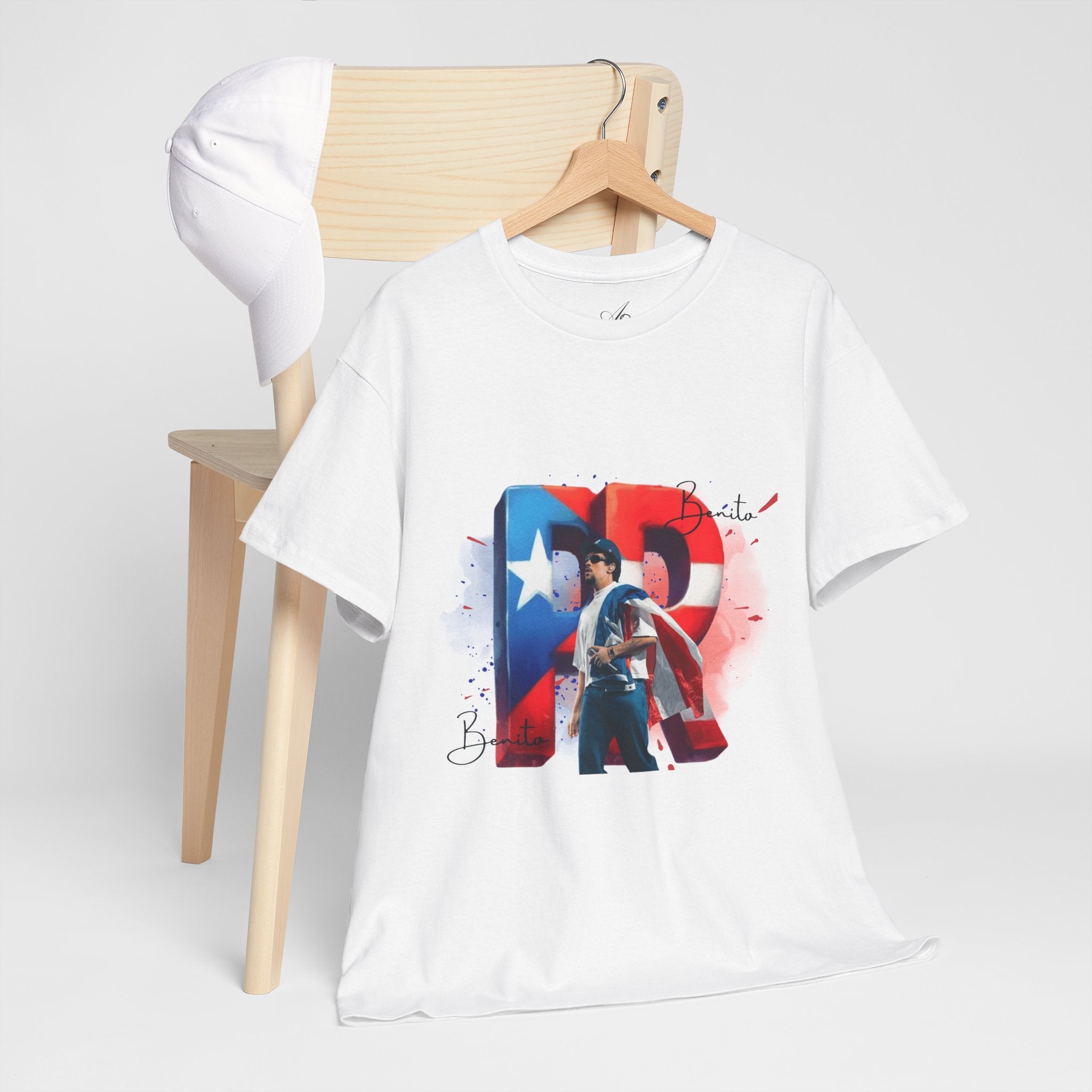 Puerto Rico Pride Collection Benito Pride Unisex Heavy Cotton Tee, Casual Wear, Gift Idea, Independence Day, Festival Outfit, Everyday Comfort - Metamorphosis Creations