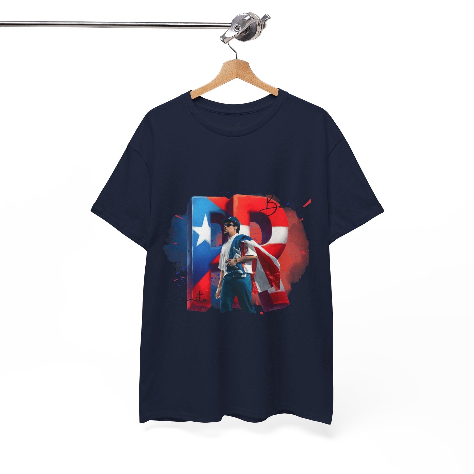 Puerto Rico Pride Collection Benito Pride Unisex Heavy Cotton Tee, Casual Wear, Gift Idea, Independence Day, Festival Outfit, Everyday Comfort - Metamorphosis Creations