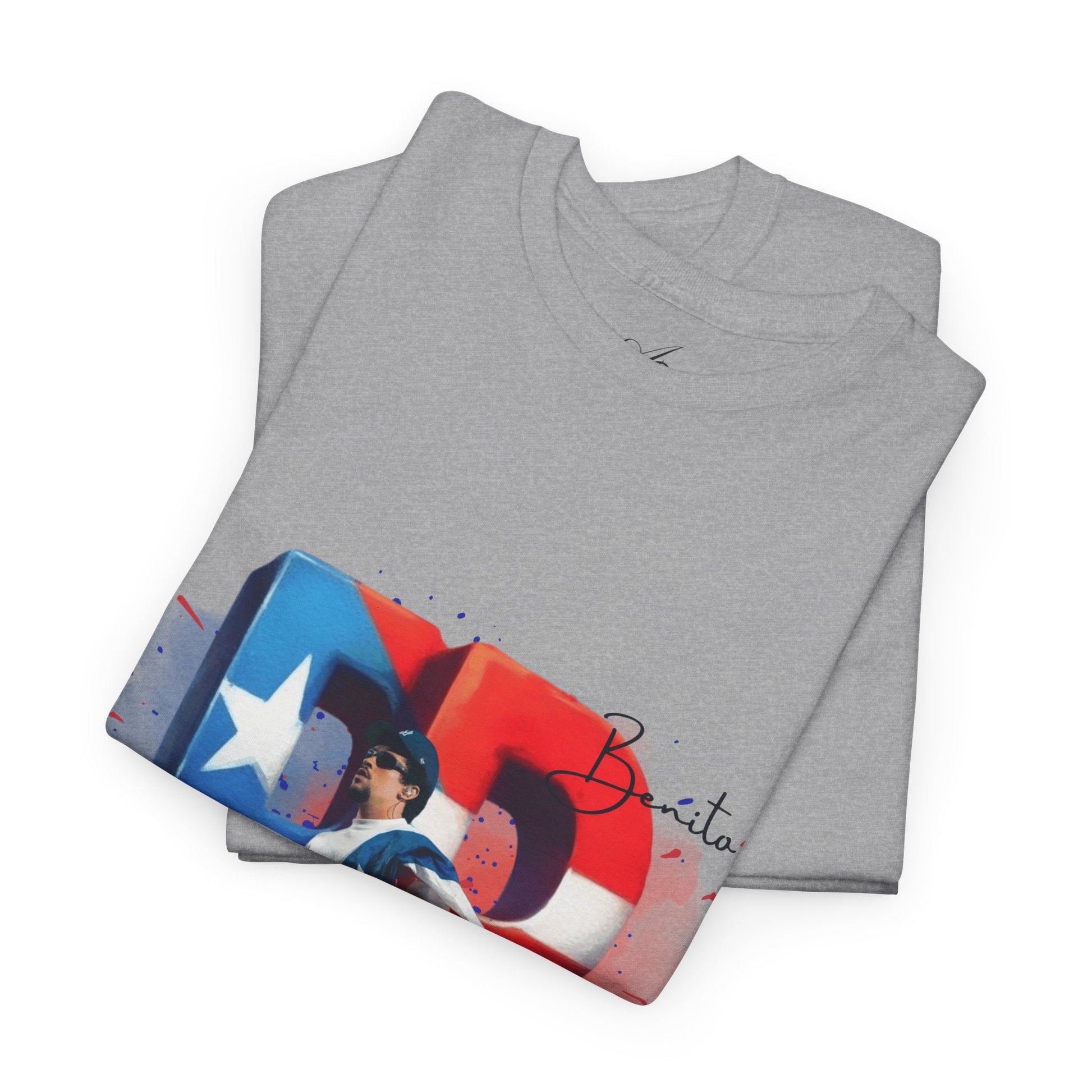 Puerto Rico Pride Collection Benito Pride Unisex Heavy Cotton Tee, Casual Wear, Gift Idea, Independence Day, Festival Outfit, Everyday Comfort - Metamorphosis Creations