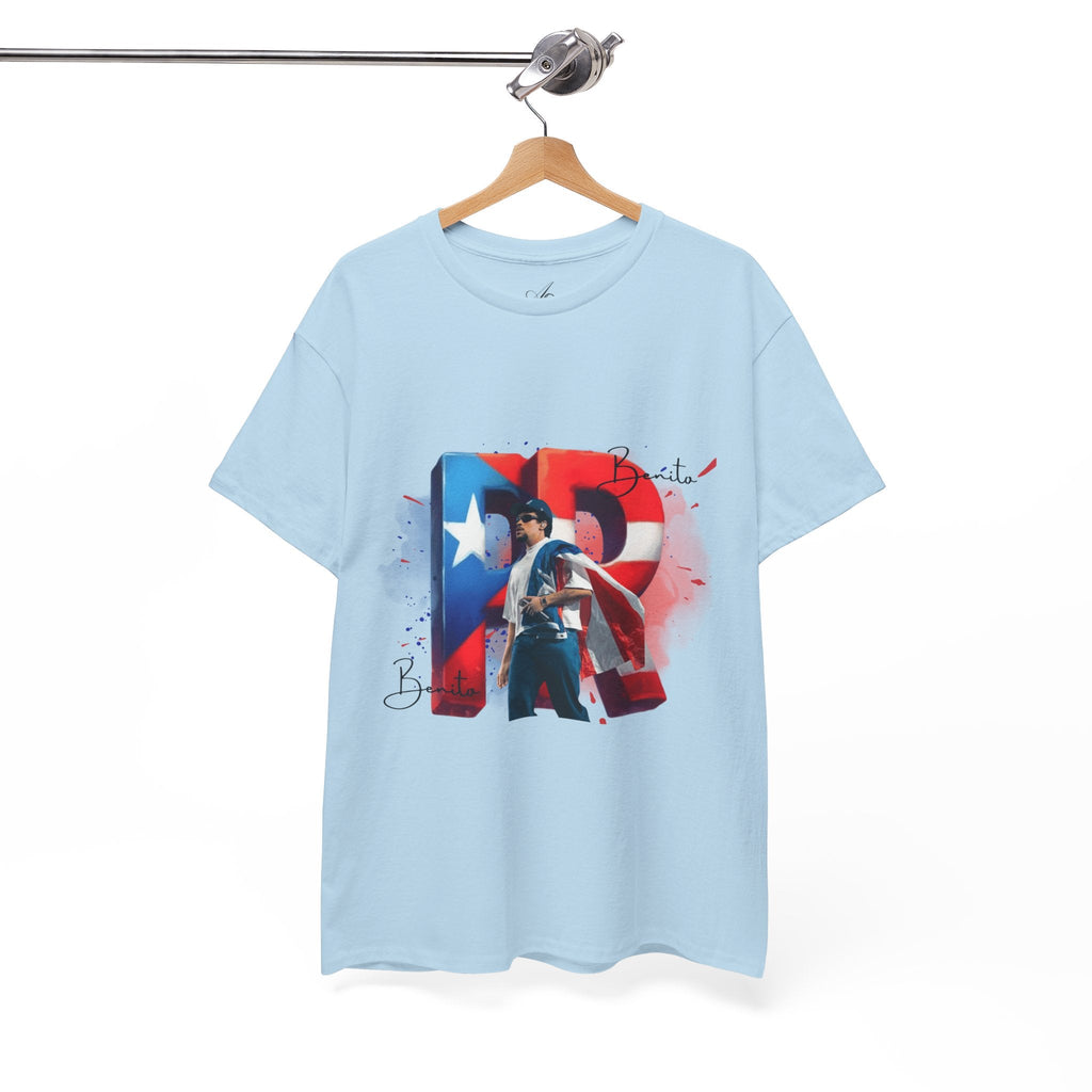 Puerto Rico Pride Collection Benito Pride Unisex Heavy Cotton Tee, Casual Wear, Gift Idea, Independence Day, Festival Outfit, Everyday Comfort - Metamorphosis Creations