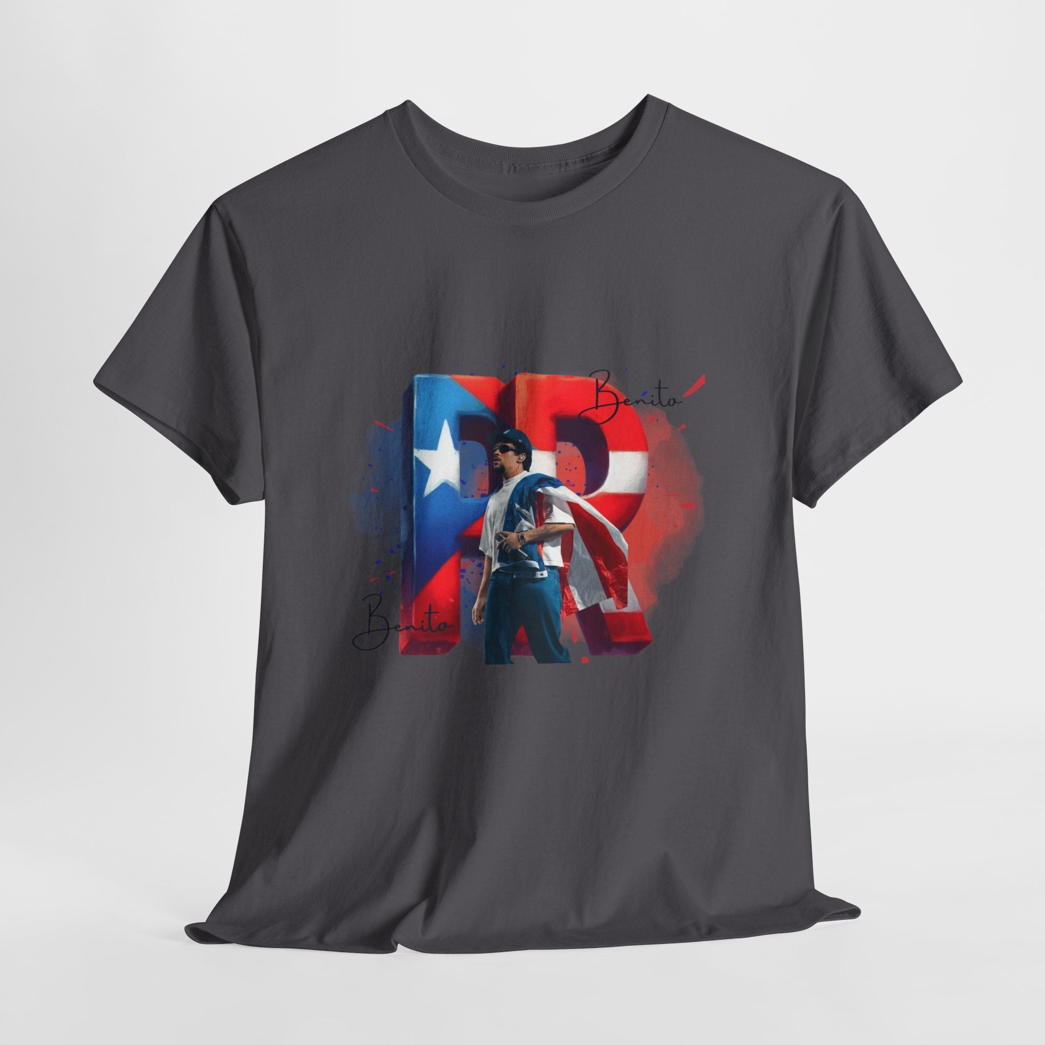 Puerto Rico Pride Collection Benito Pride Unisex Heavy Cotton Tee, Casual Wear, Gift Idea, Independence Day, Festival Outfit, Everyday Comfort - Metamorphosis Creations