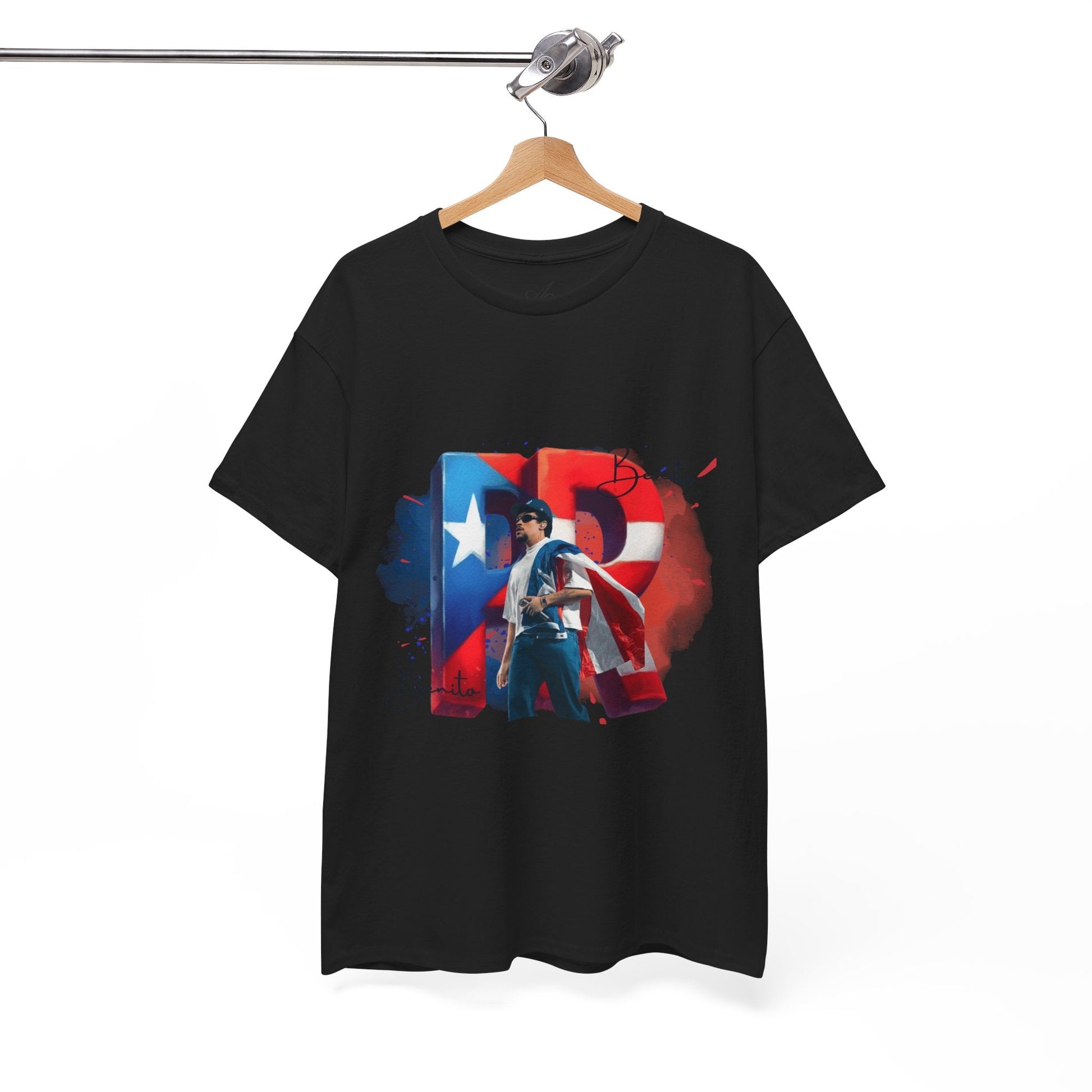 Puerto Rico Pride Collection Benito Pride Unisex Heavy Cotton Tee, Casual Wear, Gift Idea, Independence Day, Festival Outfit, Everyday Comfort - Metamorphosis Creations