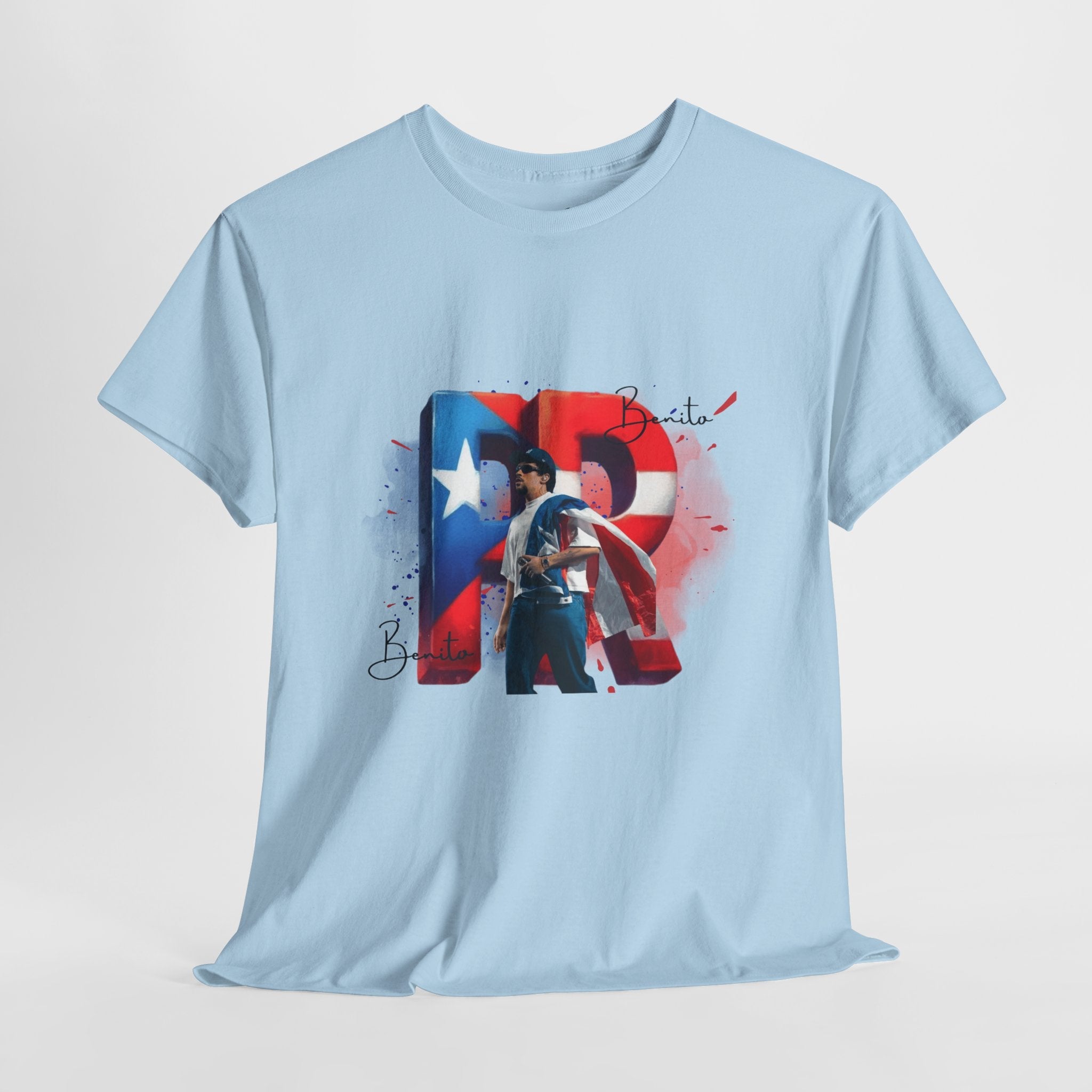 Puerto Rico Pride Collection Benito Pride Unisex Heavy Cotton Tee, Casual Wear, Gift Idea, Independence Day, Festival Outfit, Everyday Comfort - Metamorphosis Creations