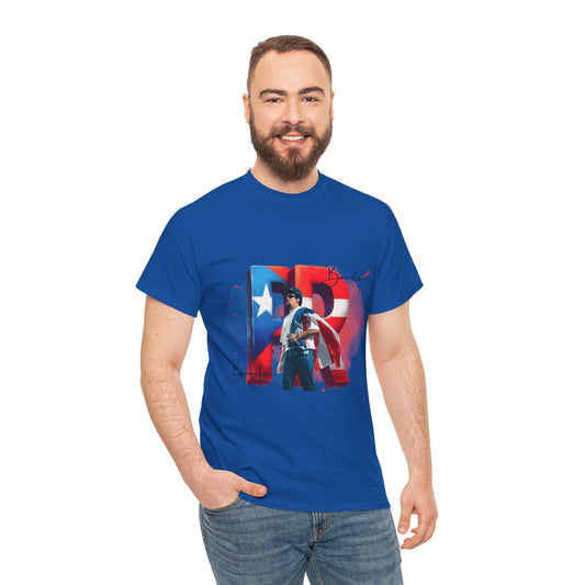 Puerto Rico Pride Collection Benito Pride Unisex Heavy Cotton Tee, Casual Wear, Gift Idea, Independence Day, Festival Outfit, Everyday Comfort - Metamorphosis Creations