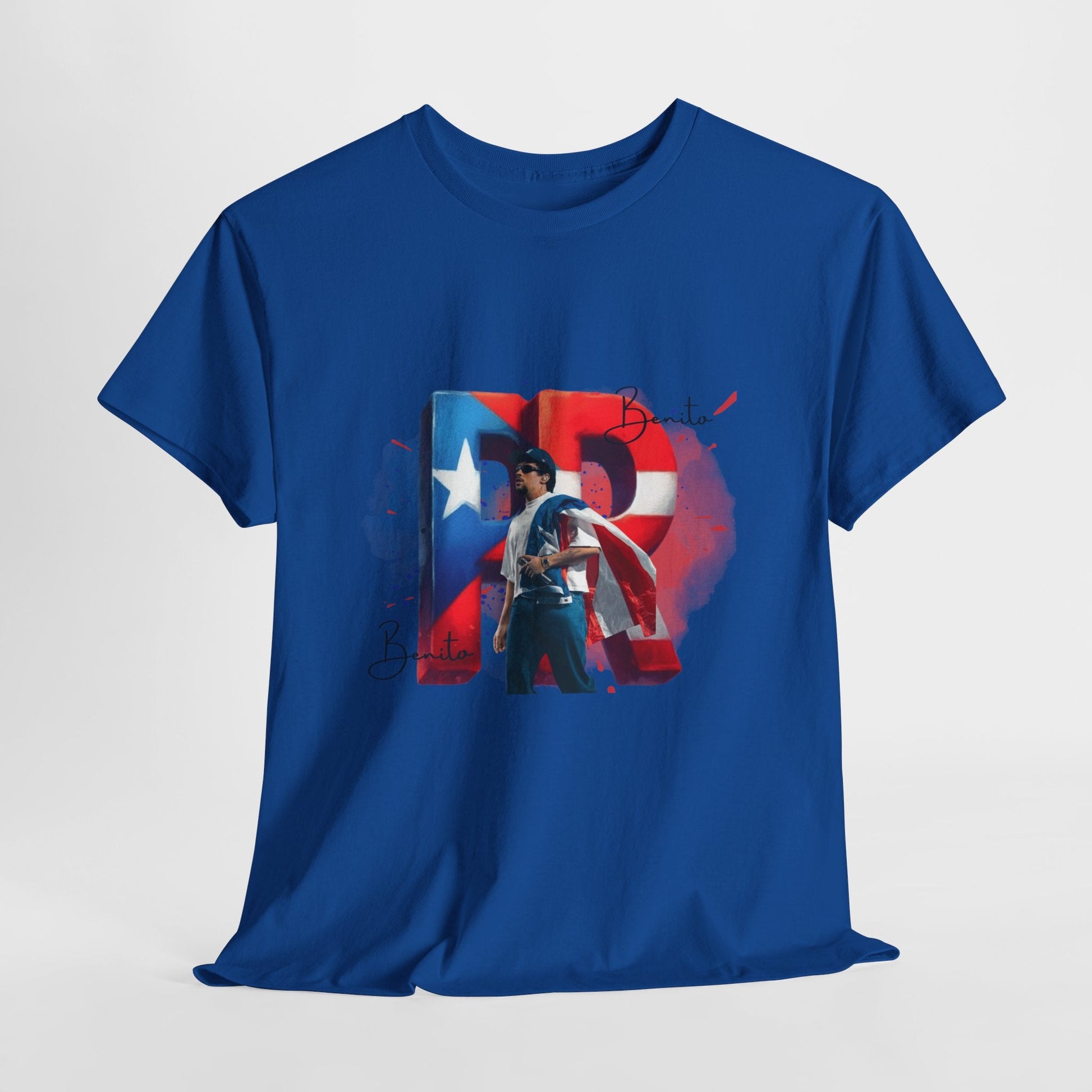 Puerto Rico Pride Collection Benito Pride Unisex Heavy Cotton Tee, Casual Wear, Gift Idea, Independence Day, Festival Outfit, Everyday Comfort - Metamorphosis Creations