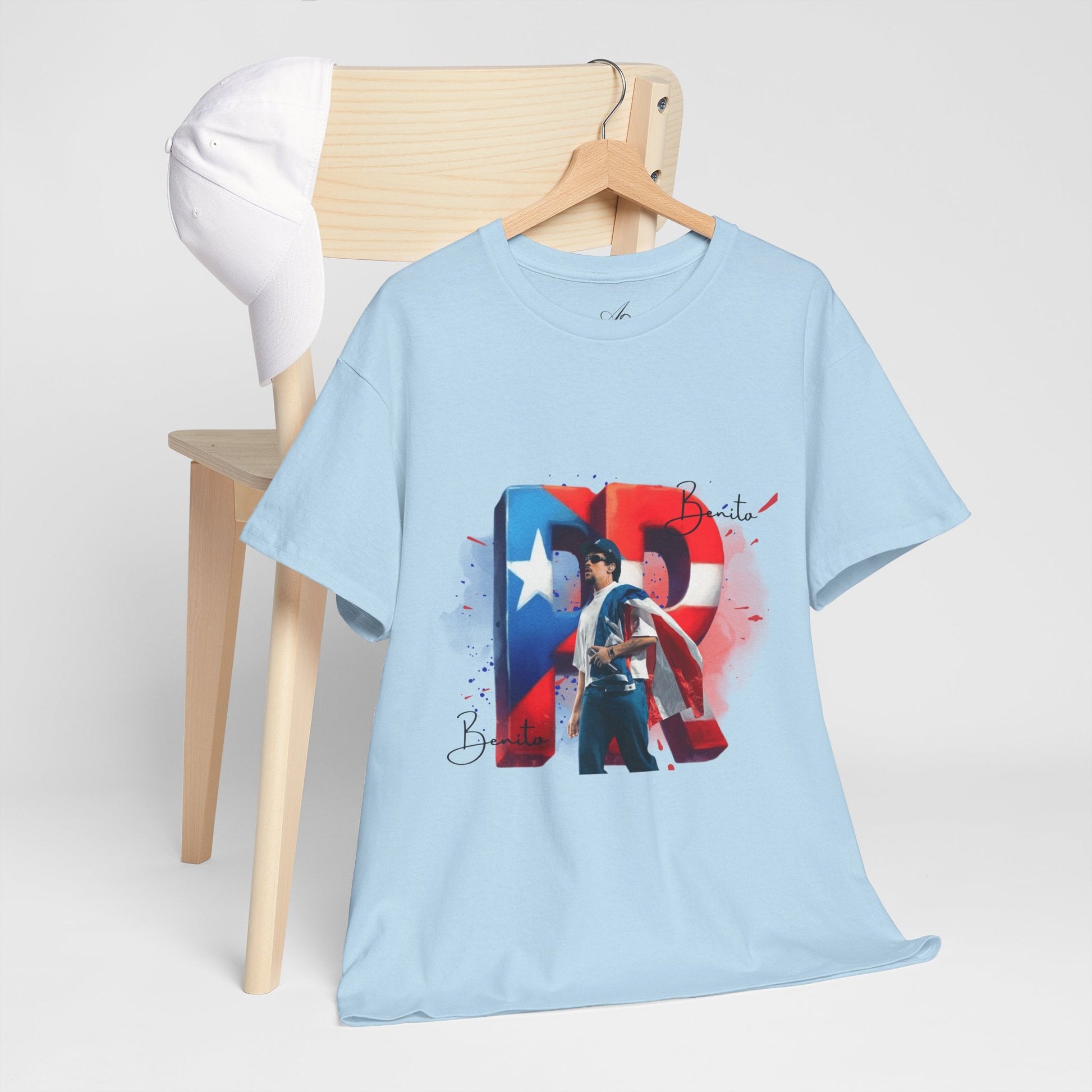 Puerto Rico Pride Collection Benito Pride Unisex Heavy Cotton Tee, Casual Wear, Gift Idea, Independence Day, Festival Outfit, Everyday Comfort - Metamorphosis Creations