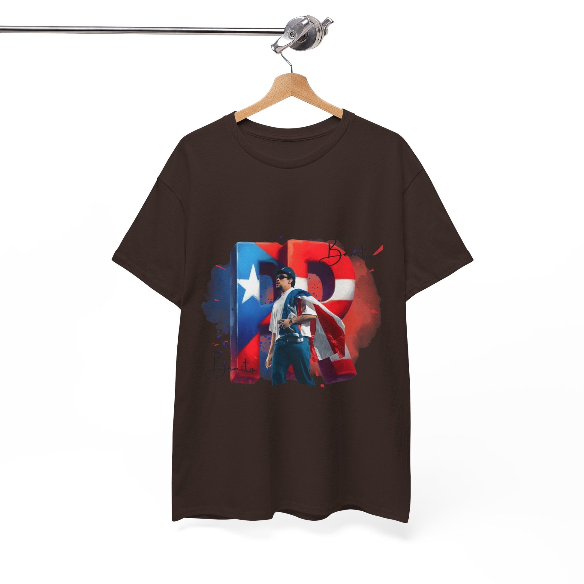 Puerto Rico Pride Collection Benito Pride Unisex Heavy Cotton Tee, Casual Wear, Gift Idea, Independence Day, Festival Outfit, Everyday Comfort - Metamorphosis Creations