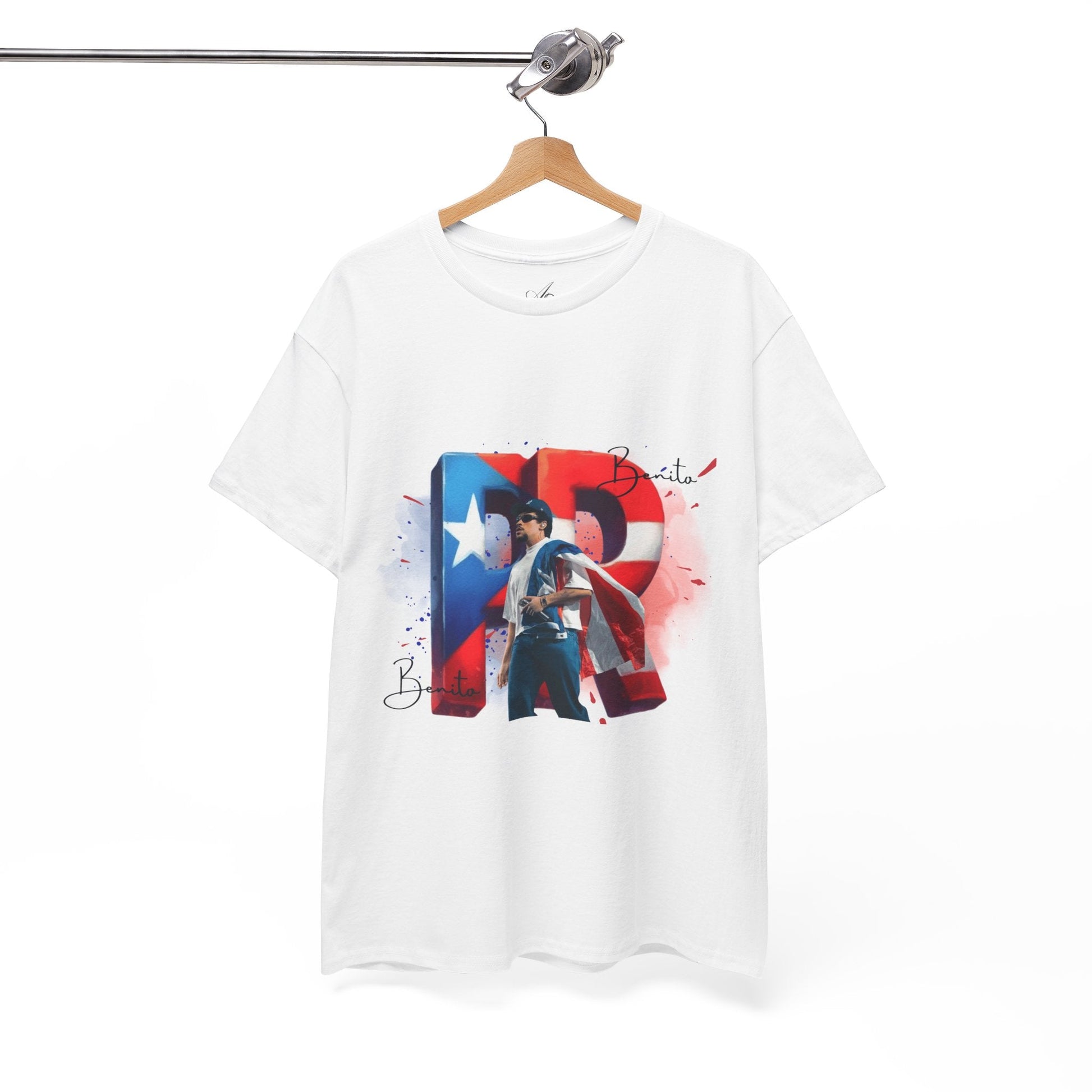 Puerto Rico Pride Collection Benito Pride Unisex Heavy Cotton Tee, Casual Wear, Gift Idea, Independence Day, Festival Outfit, Everyday Comfort - Metamorphosis Creations