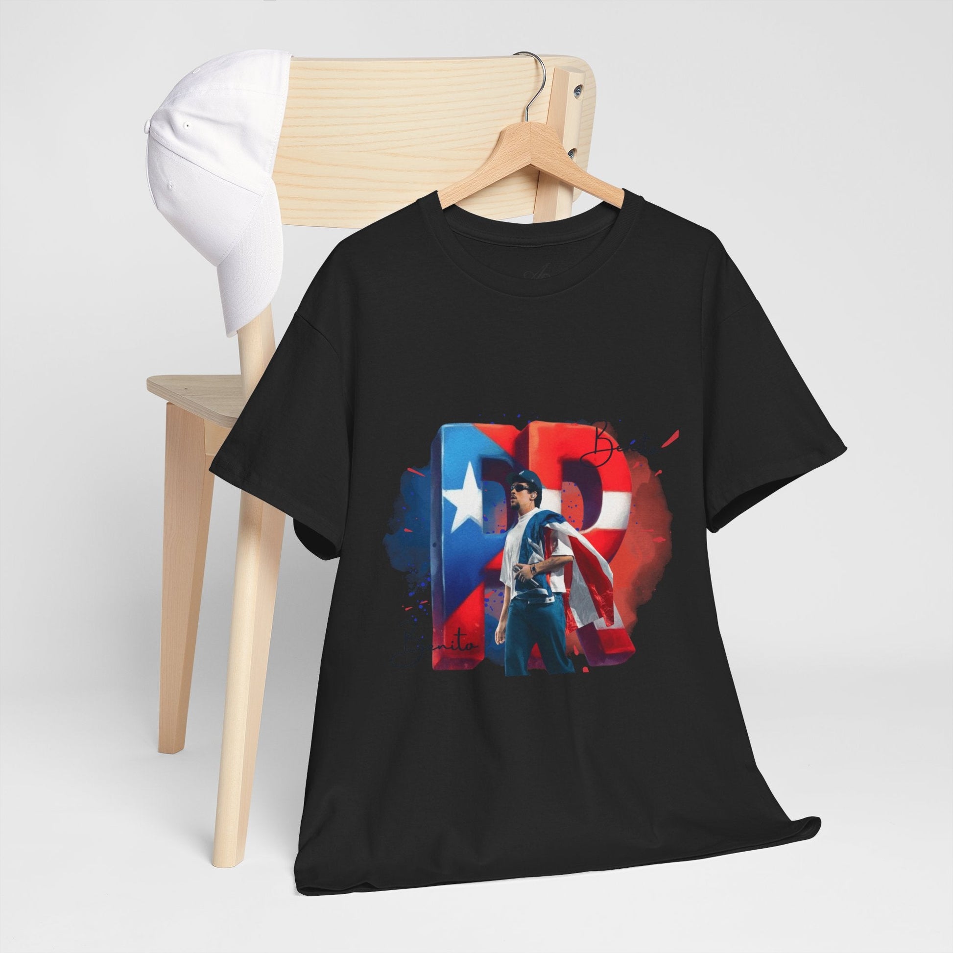 Puerto Rico Pride Collection Benito Pride Unisex Heavy Cotton Tee, Casual Wear, Gift Idea, Independence Day, Festival Outfit, Everyday Comfort - Metamorphosis Creations
