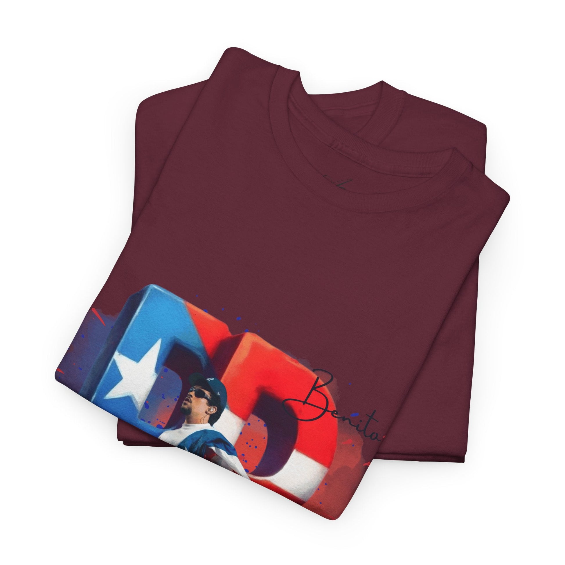 Puerto Rico Pride Collection Benito Pride Unisex Heavy Cotton Tee, Casual Wear, Gift Idea, Independence Day, Festival Outfit, Everyday Comfort - Metamorphosis Creations