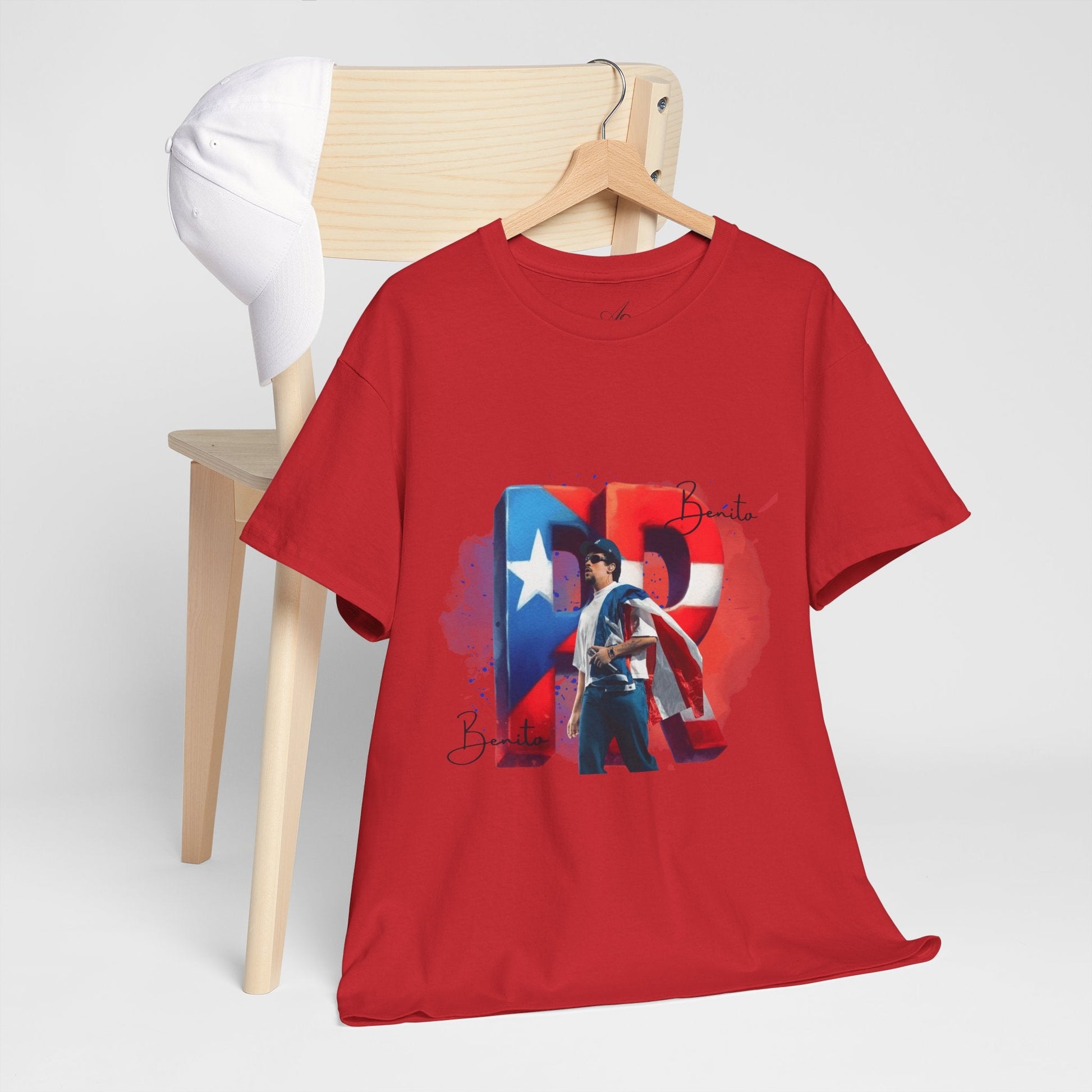 Puerto Rico Pride Collection Benito Pride Unisex Heavy Cotton Tee, Casual Wear, Gift Idea, Independence Day, Festival Outfit, Everyday Comfort - Metamorphosis Creations