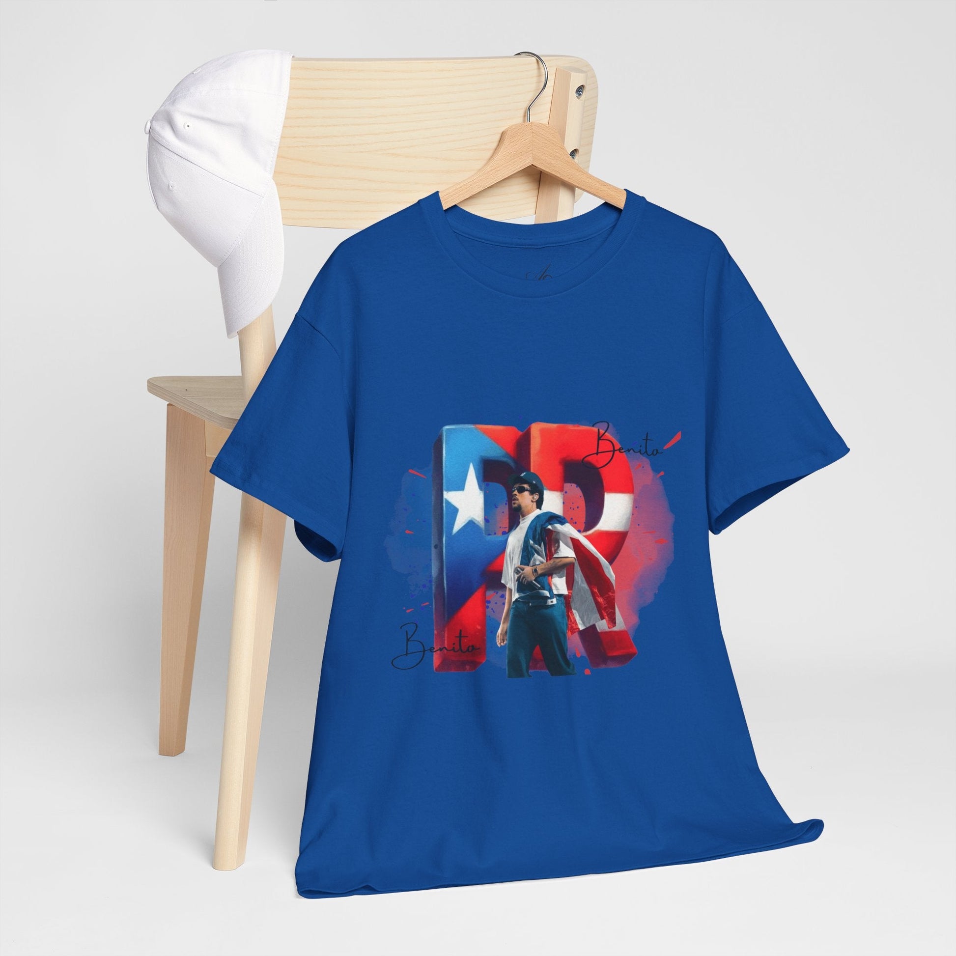 Puerto Rico Pride Collection Benito Pride Unisex Heavy Cotton Tee, Casual Wear, Gift Idea, Independence Day, Festival Outfit, Everyday Comfort - Metamorphosis Creations