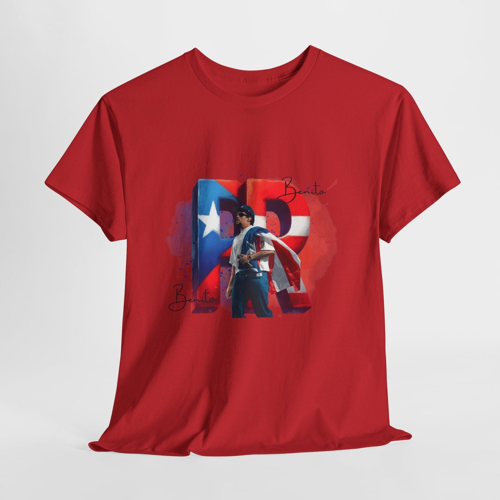 Puerto Rico Pride Collection Benito Pride Unisex Heavy Cotton Tee, Casual Wear, Gift Idea, Independence Day, Festival Outfit, Everyday Comfort - Metamorphosis Creations