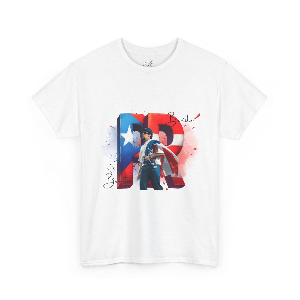 Puerto Rico Pride Collection Benito Pride Unisex Heavy Cotton Tee, Casual Wear, Gift Idea, Independence Day, Festival Outfit, Everyday Comfort - Metamorphosis Creations