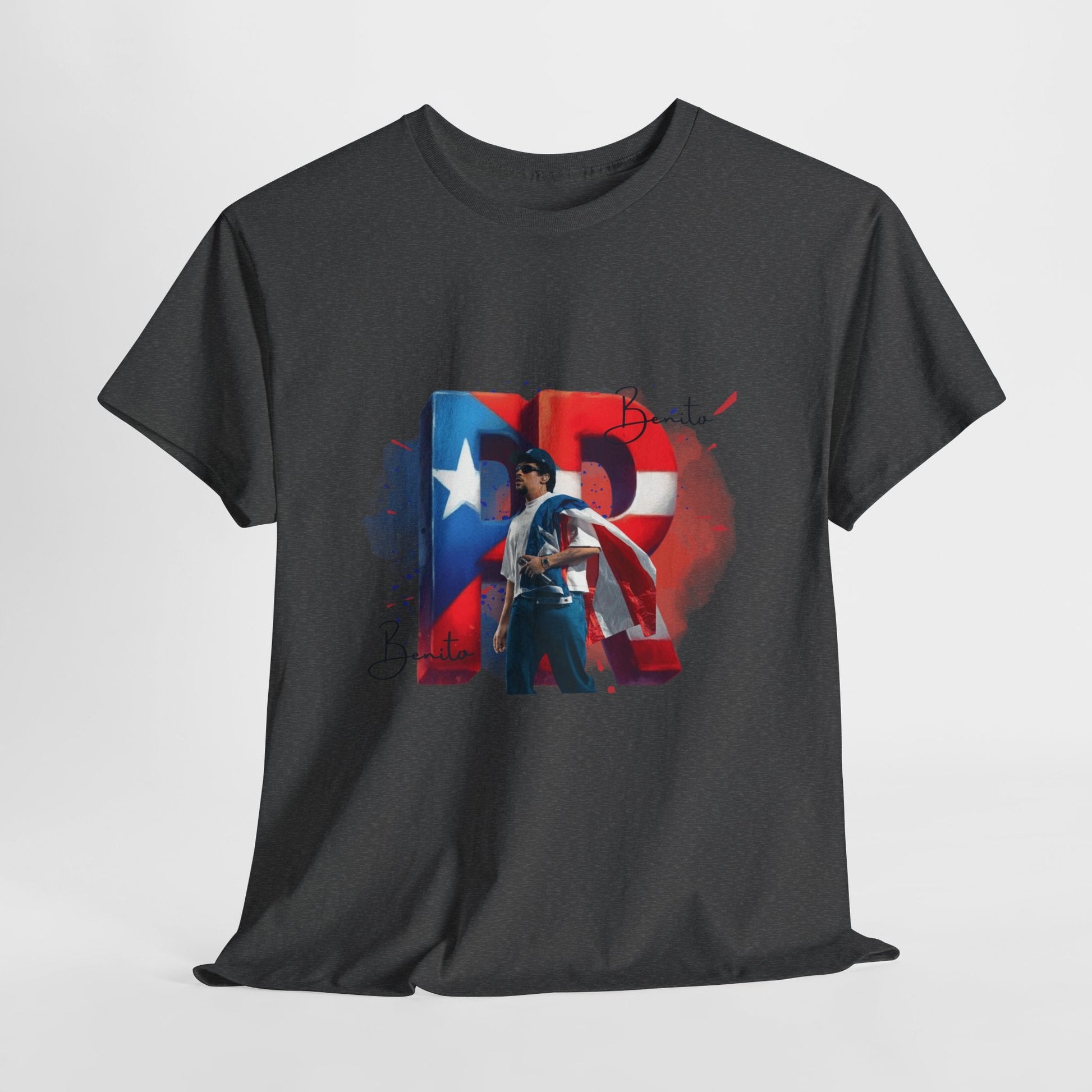 Puerto Rico Pride Collection Benito Pride Unisex Heavy Cotton Tee, Casual Wear, Gift Idea, Independence Day, Festival Outfit, Everyday Comfort - Metamorphosis Creations
