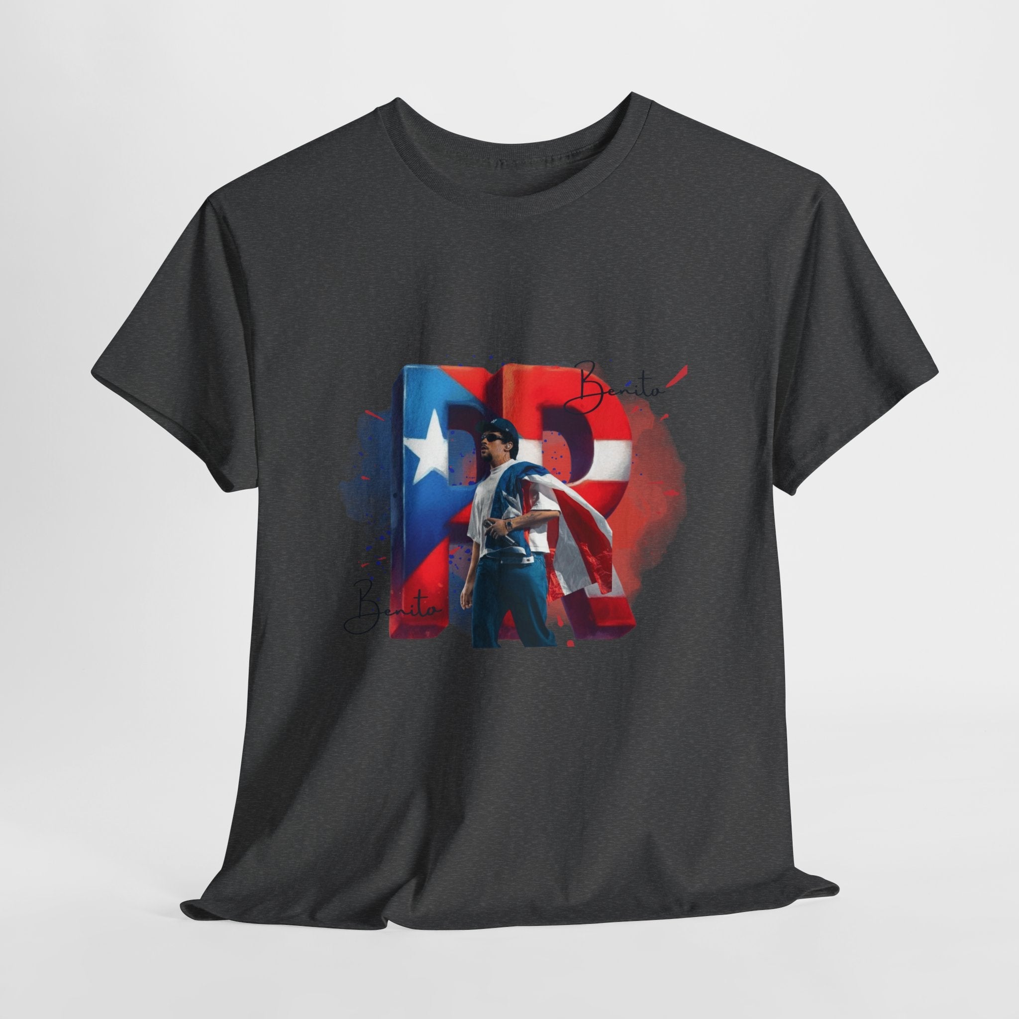 Puerto Rico Pride Collection Benito Pride Unisex Heavy Cotton Tee, Casual Wear, Gift Idea, Independence Day, Festival Outfit, Everyday Comfort - Metamorphosis Creations