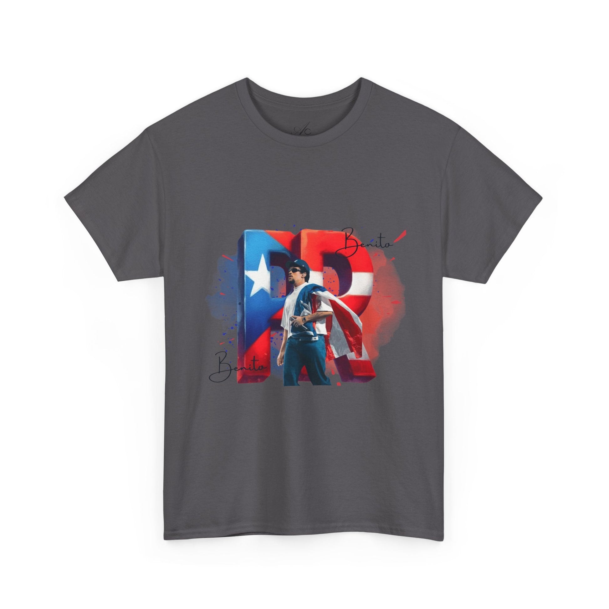 Puerto Rico Pride Collection Benito Pride Unisex Heavy Cotton Tee, Casual Wear, Gift Idea, Independence Day, Festival Outfit, Everyday Comfort - Metamorphosis Creations