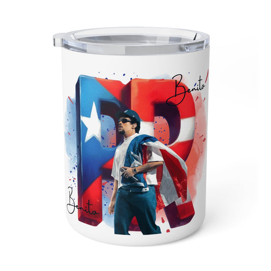 Puerto Rico Pride Insulated Coffee Mug - 10oz Travel Cup, Unique Gift for Coffee Lovers, Perfect for Celebrations, Personalized, [...] - Metamorphosis Creations