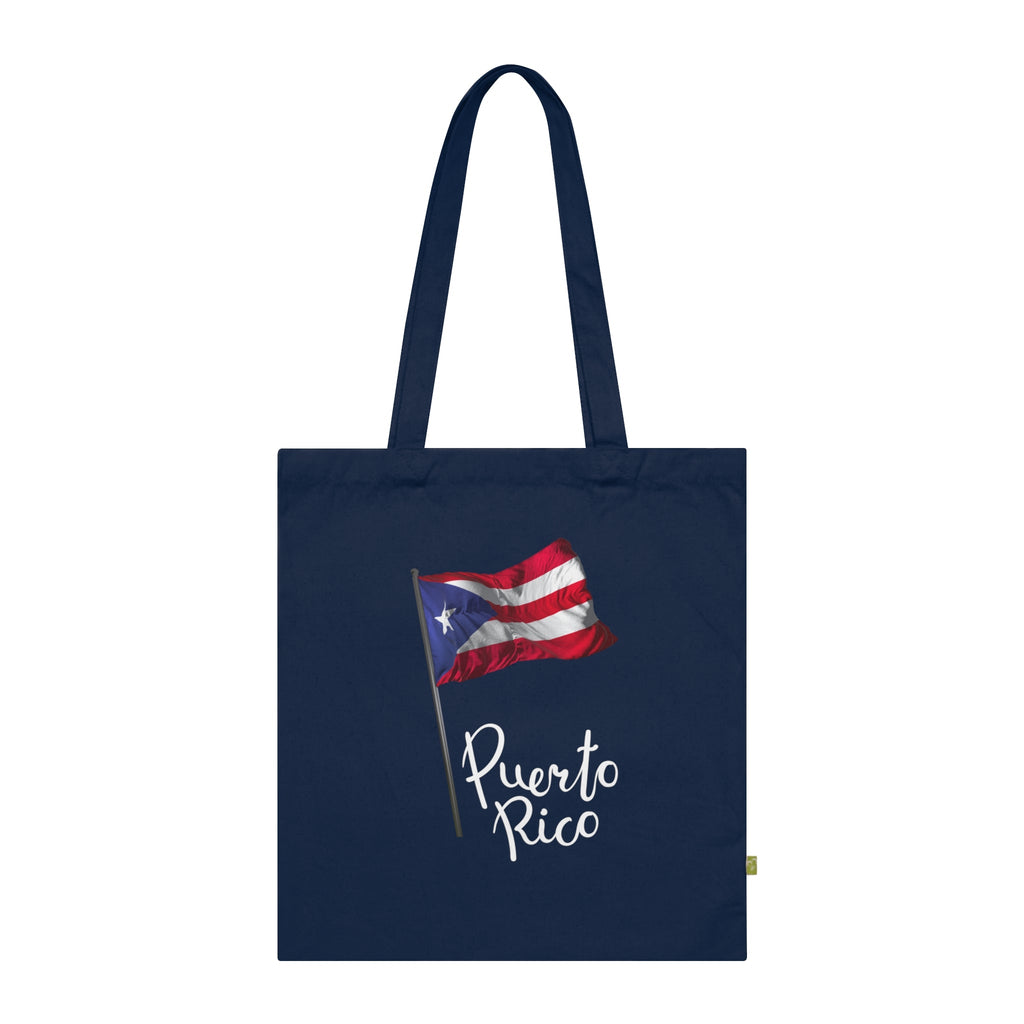 Puerto Rico Pride Organic Cotton Tote Bag - Eco - Friendly, Reusable Market Bag, Beach Tote, Shopping Bag, Gift for Travelers - Metamorphosis Creations