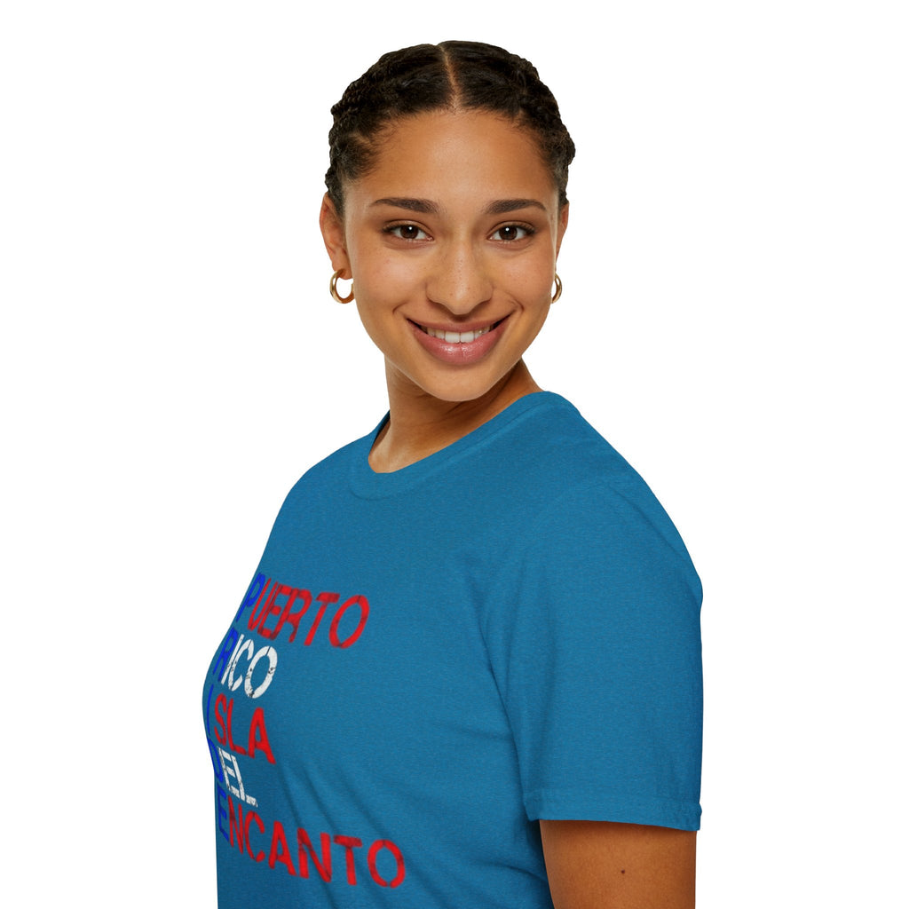 Puerto Rico Pride Tee – LGBTQ+ Unisex Softstyle Shirt for Festivals & Heritage Celebrations - Metamorphosis Creations