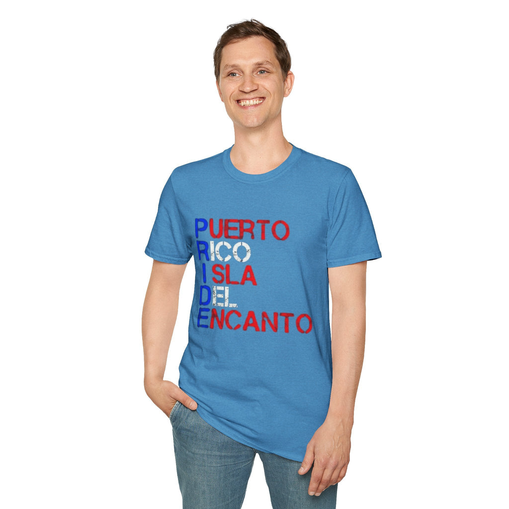 Puerto Rico Pride Tee – LGBTQ+ Unisex Softstyle Shirt for Festivals & Heritage Celebrations - Metamorphosis Creations