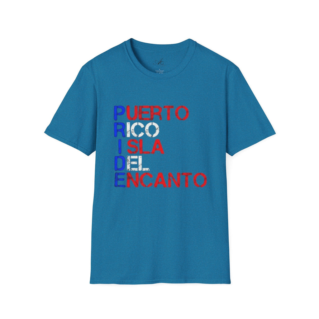 Puerto Rico Pride Tee – LGBTQ+ Unisex Softstyle Shirt for Festivals & Heritage Celebrations - Metamorphosis Creations
