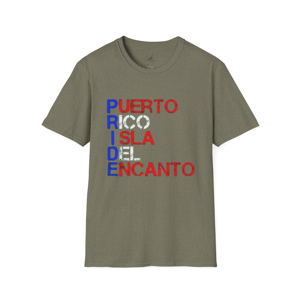 Puerto Rico Pride Tee – LGBTQ+ Unisex Softstyle Shirt for Festivals & Heritage Celebrations - Metamorphosis Creations