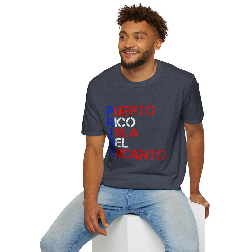 Puerto Rico Pride Tee – LGBTQ+ Unisex Softstyle Shirt for Festivals & Heritage Celebrations - Metamorphosis Creations
