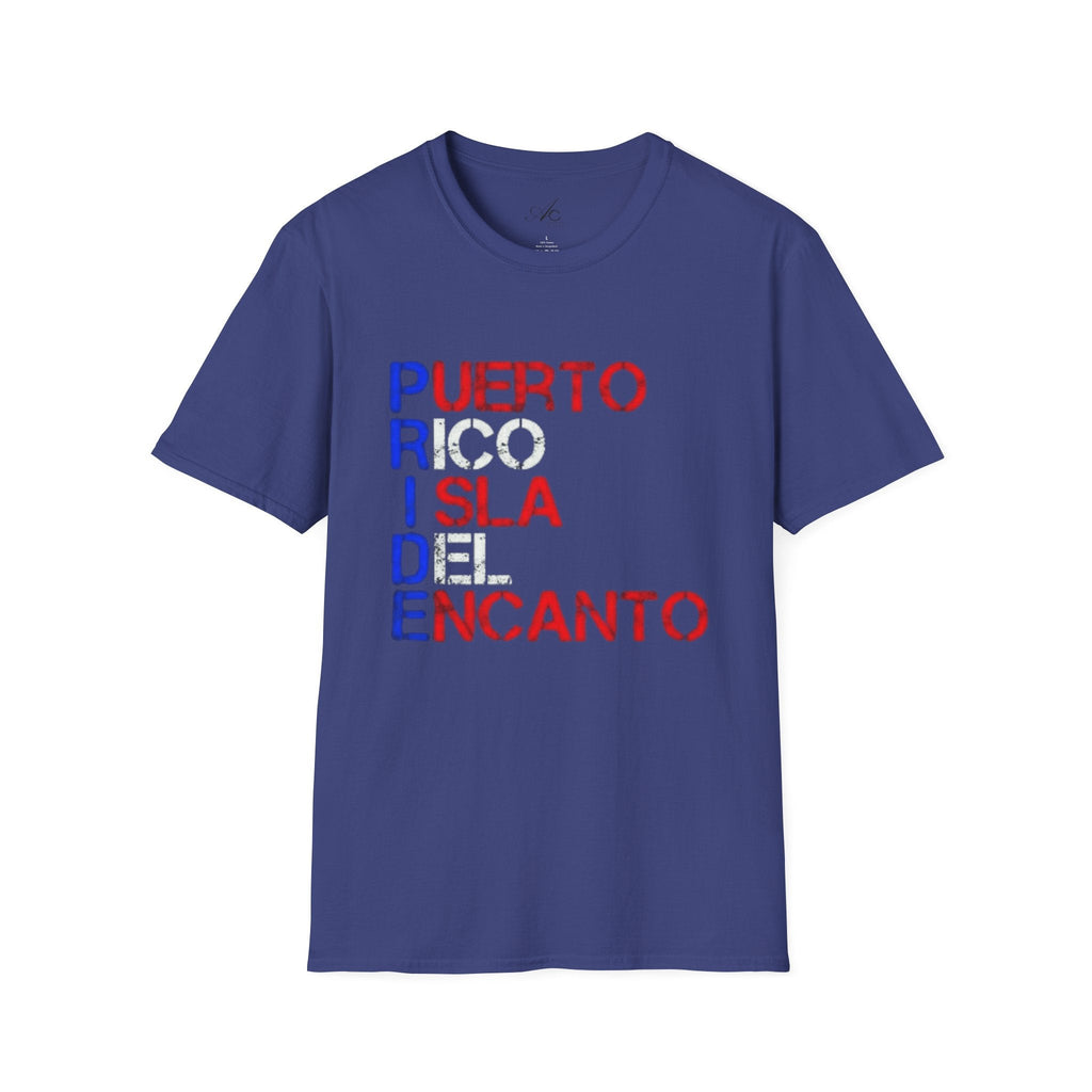 Puerto Rico Pride Tee – LGBTQ+ Unisex Softstyle Shirt for Festivals & Heritage Celebrations - Metamorphosis Creations