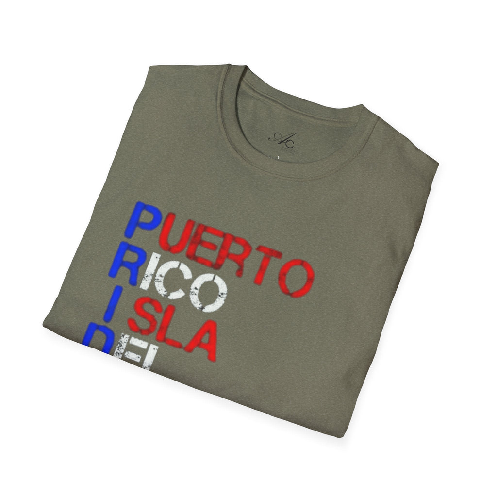Puerto Rico Pride Tee – LGBTQ+ Unisex Softstyle Shirt for Festivals & Heritage Celebrations - Metamorphosis Creations