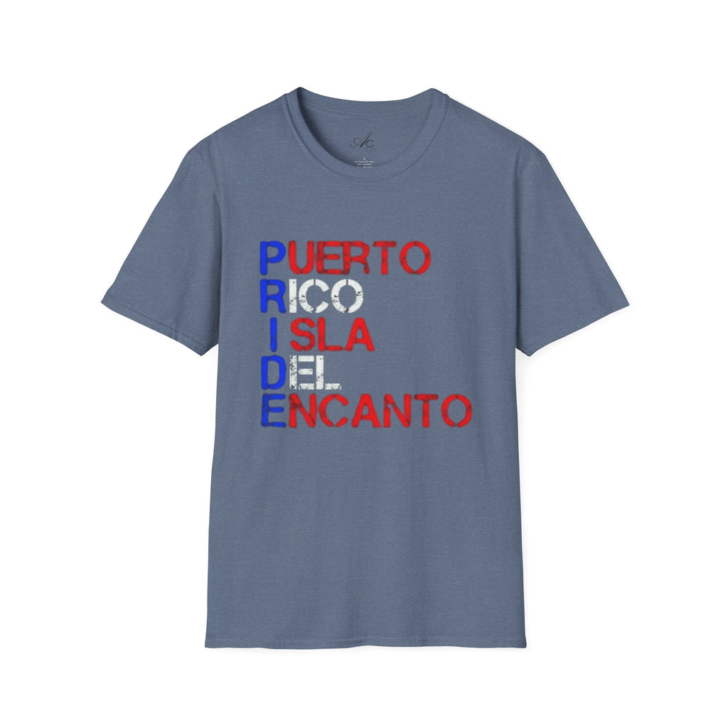 Puerto Rico Pride Tee – LGBTQ+ Unisex Softstyle Shirt for Festivals & Heritage Celebrations - Metamorphosis Creations