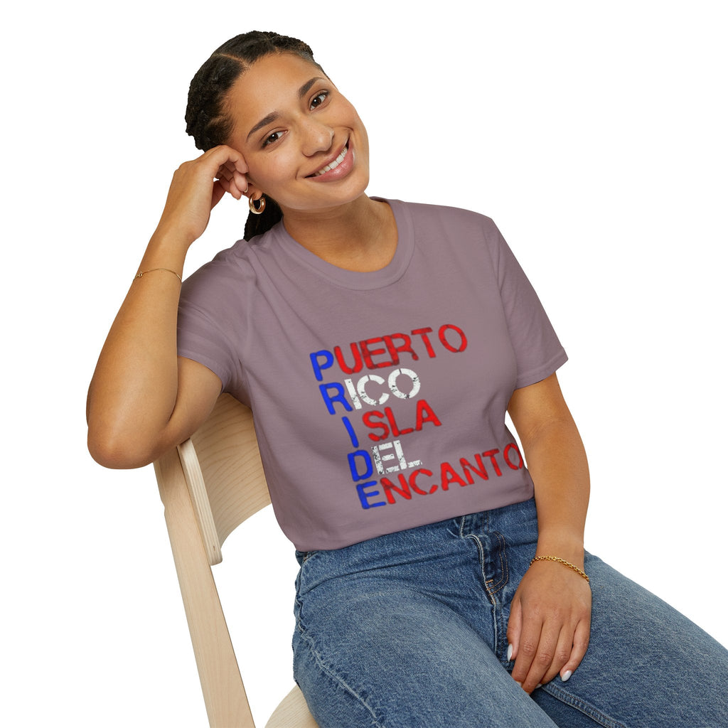 Puerto Rico Pride Tee – LGBTQ+ Unisex Softstyle Shirt for Festivals & Heritage Celebrations - Metamorphosis Creations
