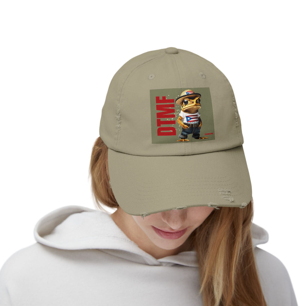Puerto Rico Swag Island Wear Boricua Hats Unisex Distressed Cap - Metamorphosis Creations