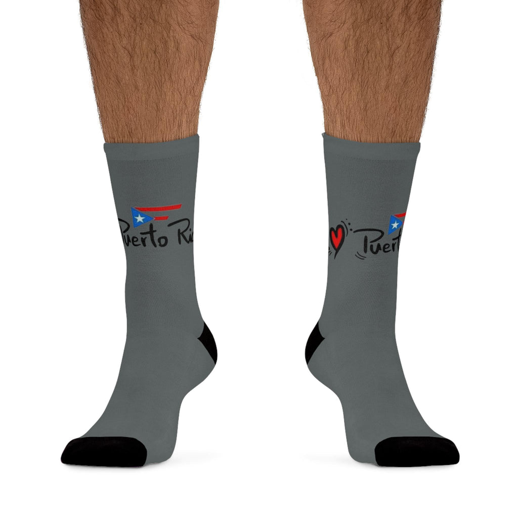 Puerto Rico - Themed Gift Socks Recycled Poly Socks - Metamorphosis Creations