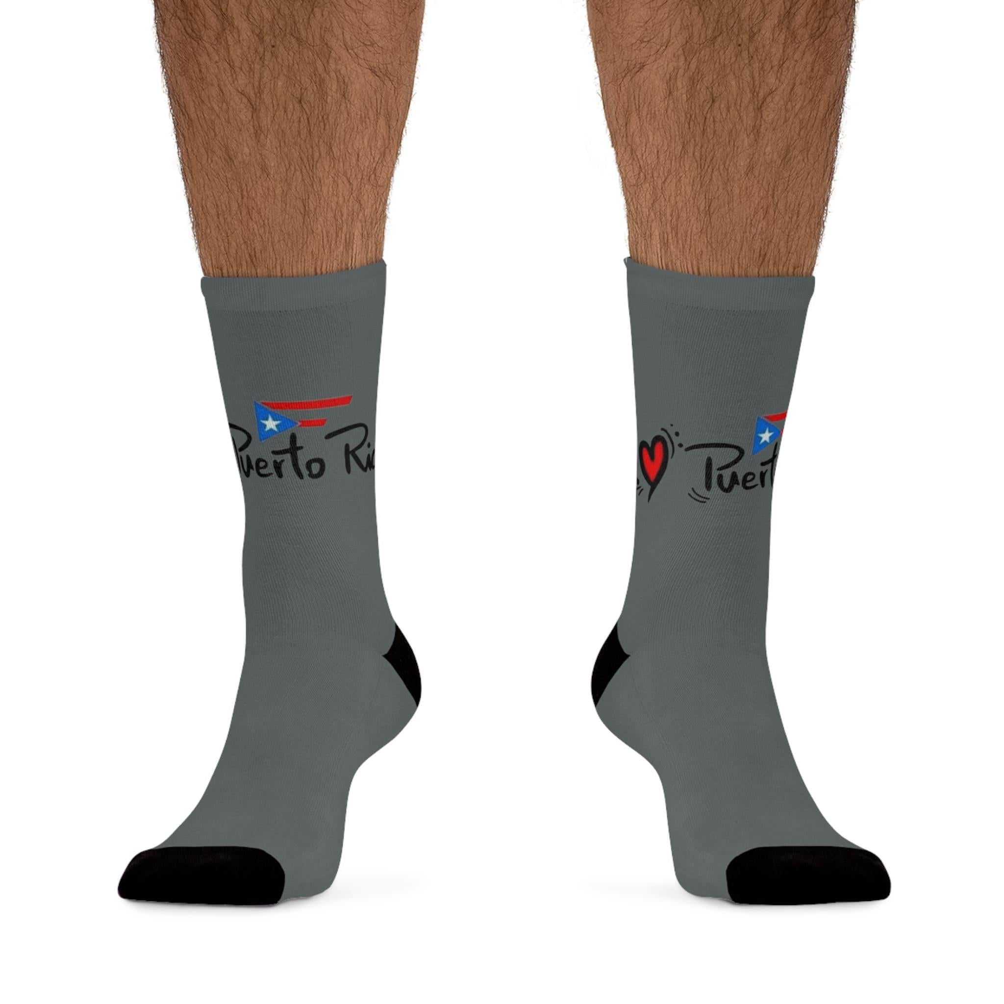 Puerto Rico - Themed Gift Socks Recycled Poly Socks - Metamorphosis Creations