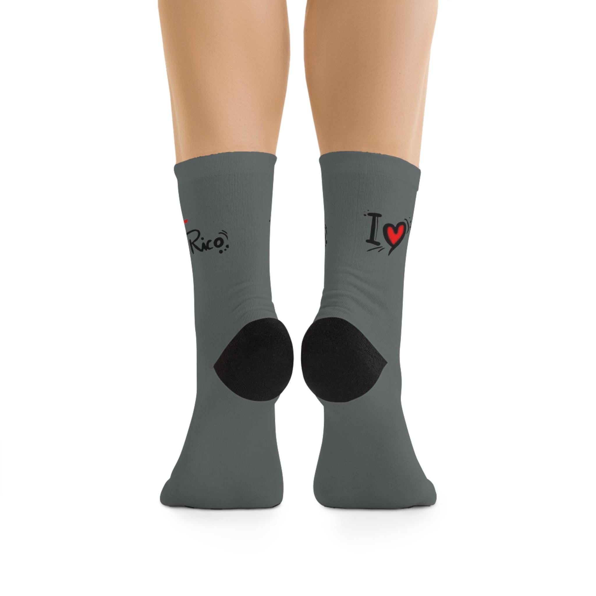 Puerto Rico - Themed Gift Socks Recycled Poly Socks - Metamorphosis Creations