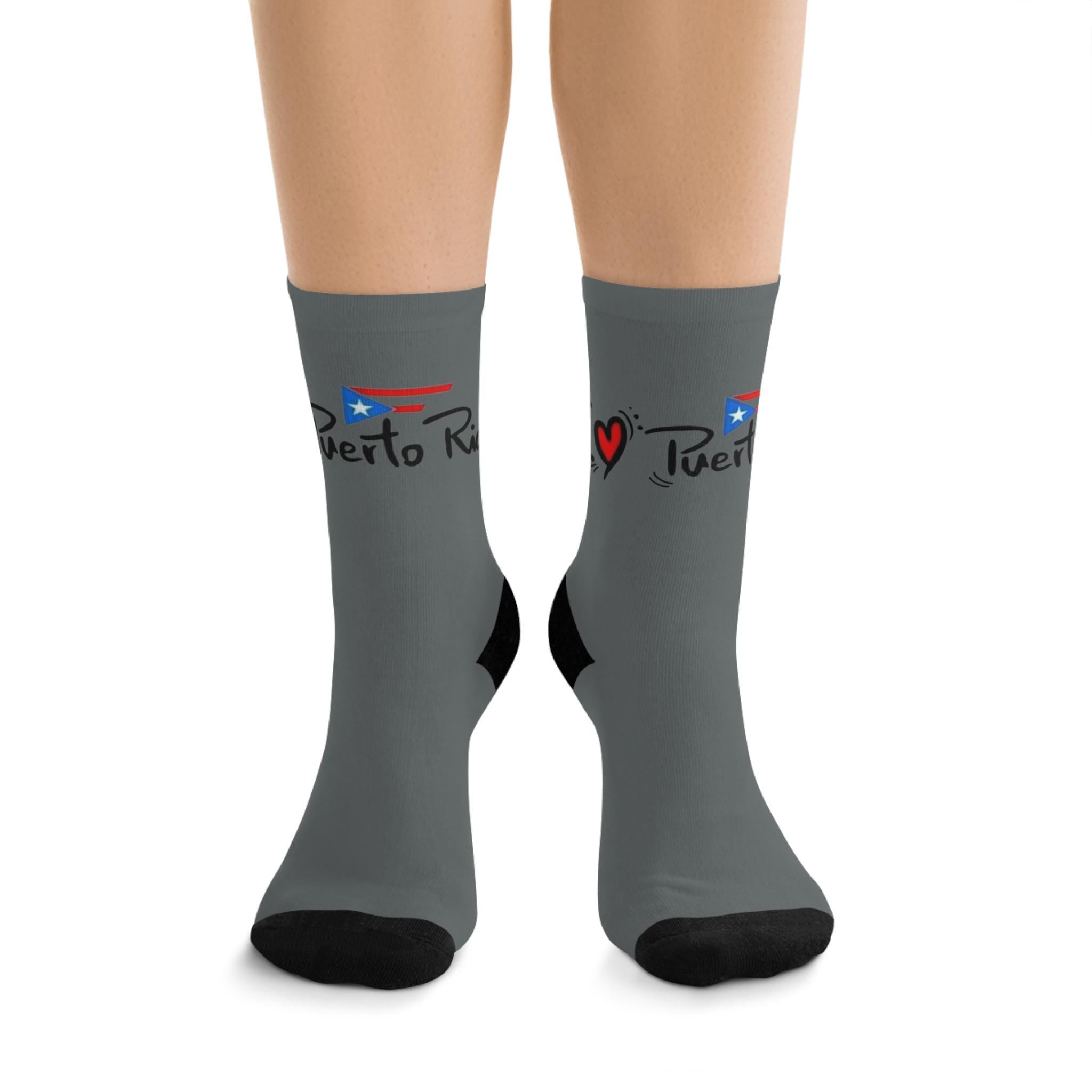 Puerto Rico - Themed Gift Socks Recycled Poly Socks - Metamorphosis Creations