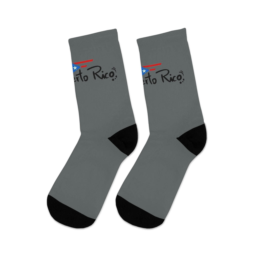 Puerto Rico - Themed Gift Socks Recycled Poly Socks - Metamorphosis Creations