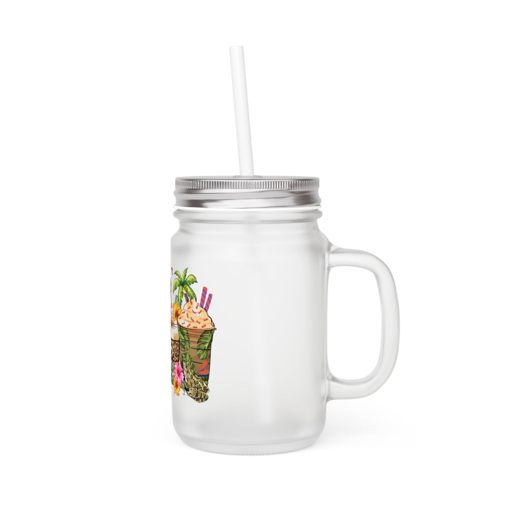 Puerto Rico Traditions Coquito Holiday Tropical Mason Jar - Metamorphosis Creations