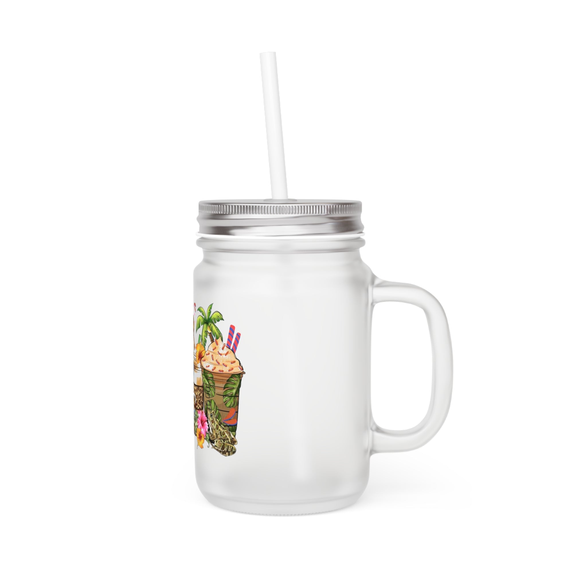 Puerto Rico Traditions Coquito Holiday Tropical Mason Jar - Metamorphosis Creations