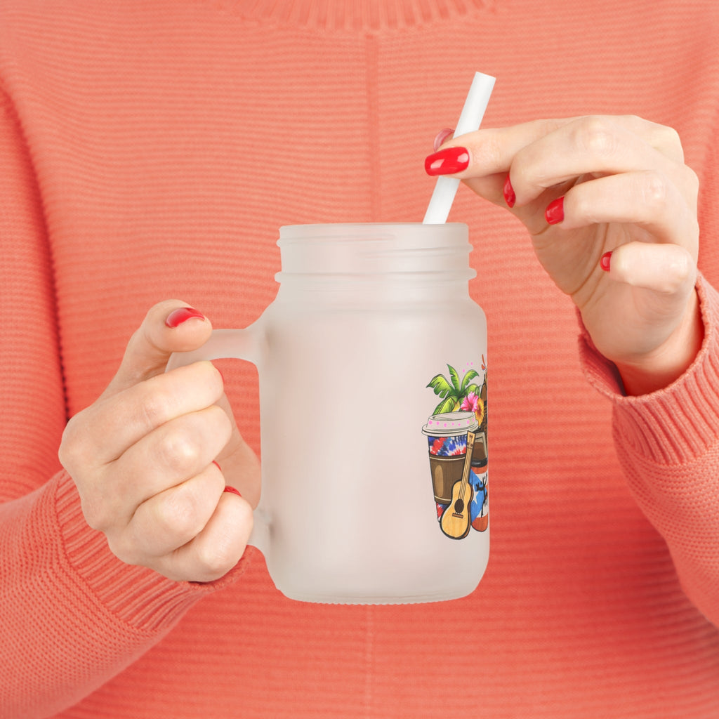Puerto Rico Traditions Coquito Holiday Tropical Mason Jar - Metamorphosis Creations